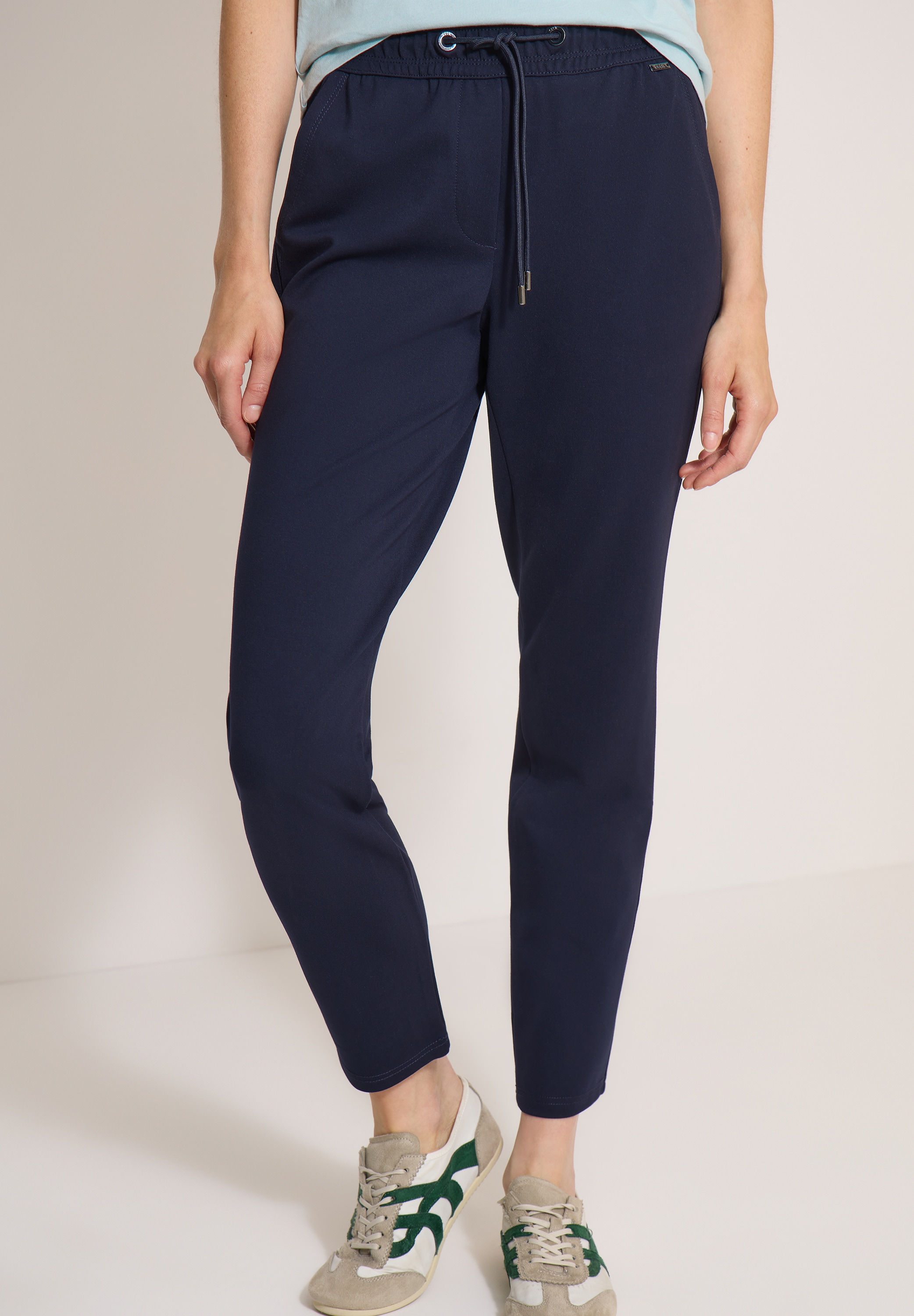 Cecil Stoffhose "Style Tracey" mit elastischem Bund und Tunnelzug