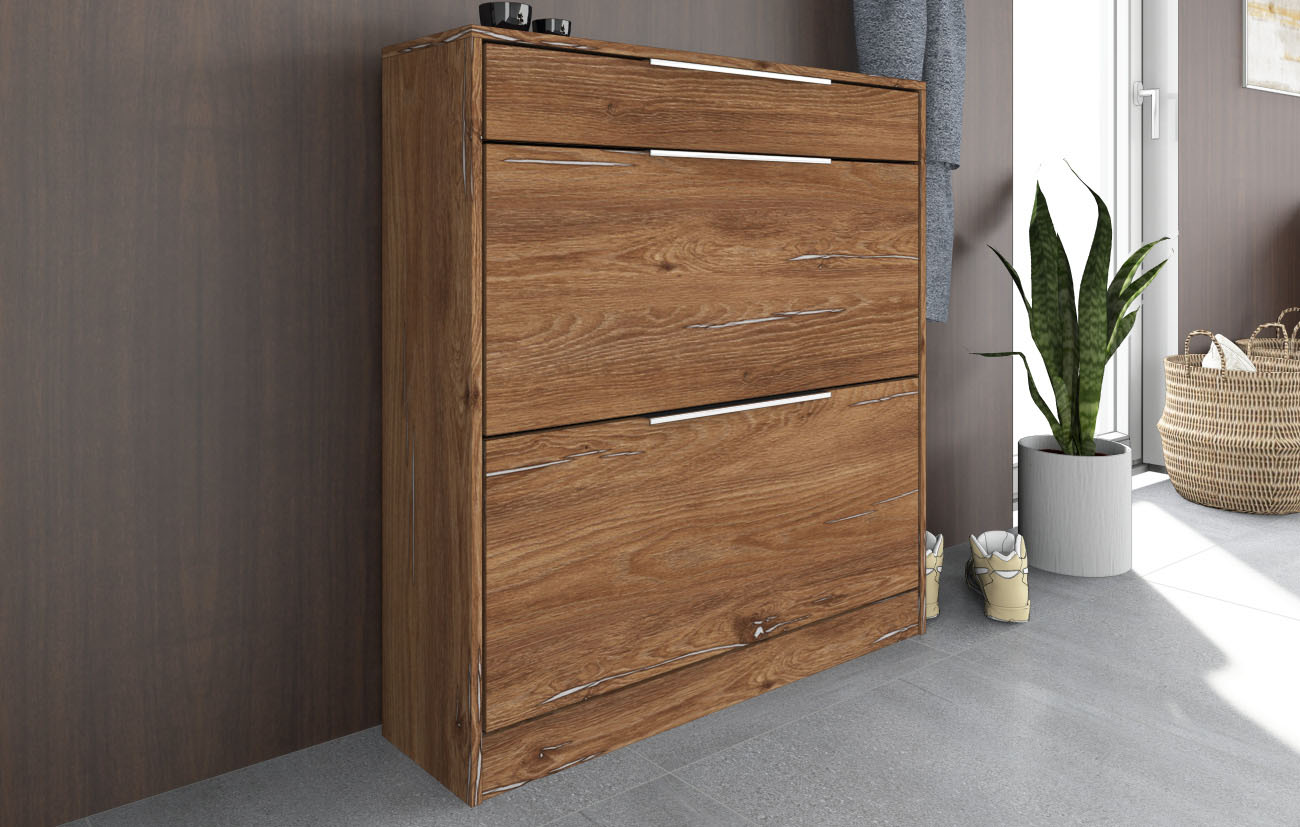 borchardt Möbel Schuhschrank "Oliva" Stehende Montage, Wandmontage & Glasböden unter Mehr aus der Serie