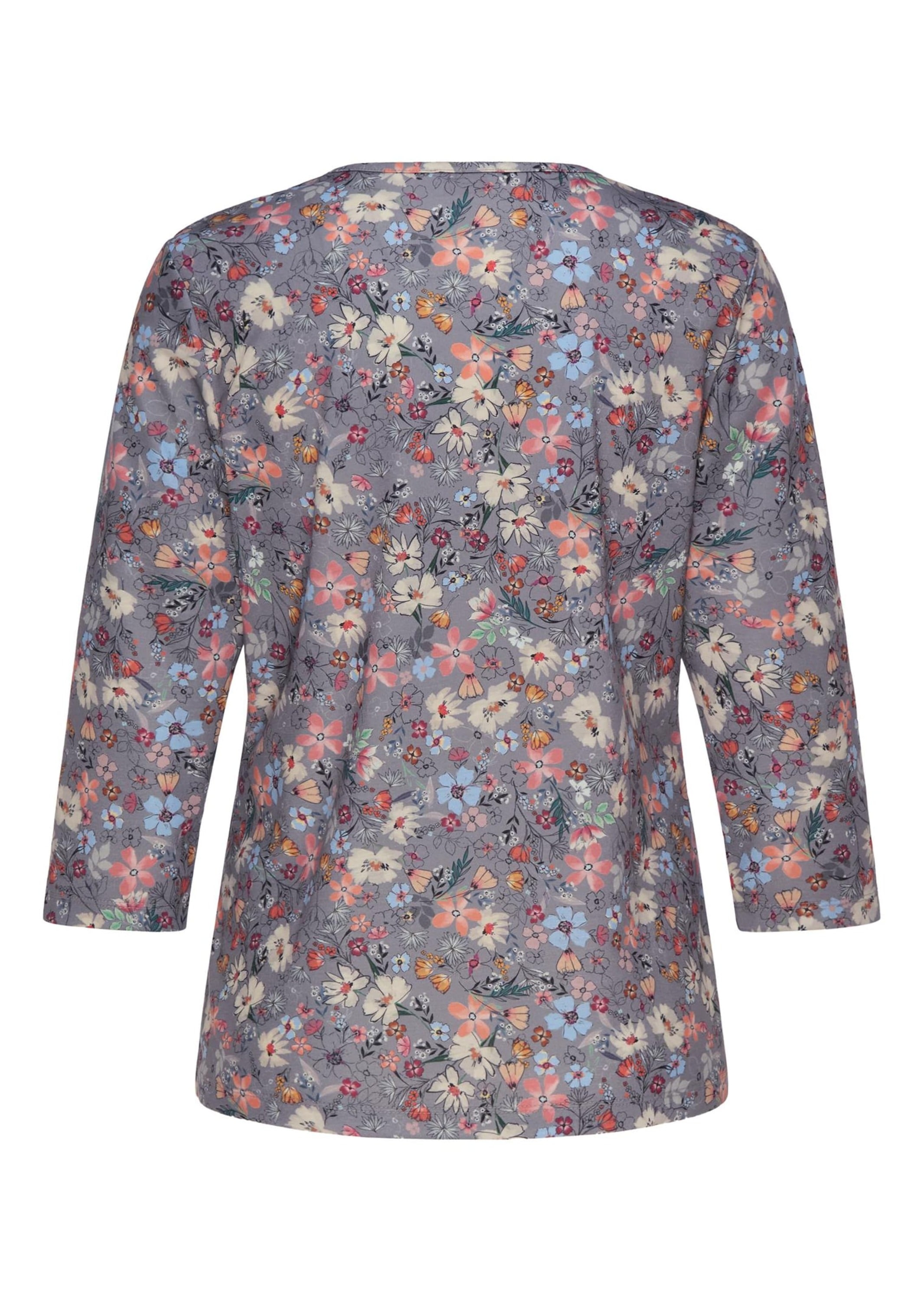 GOLDNER Print-Shirt »Druckshirt Raffiniertes Druckshirt mit 3/4-Arm«