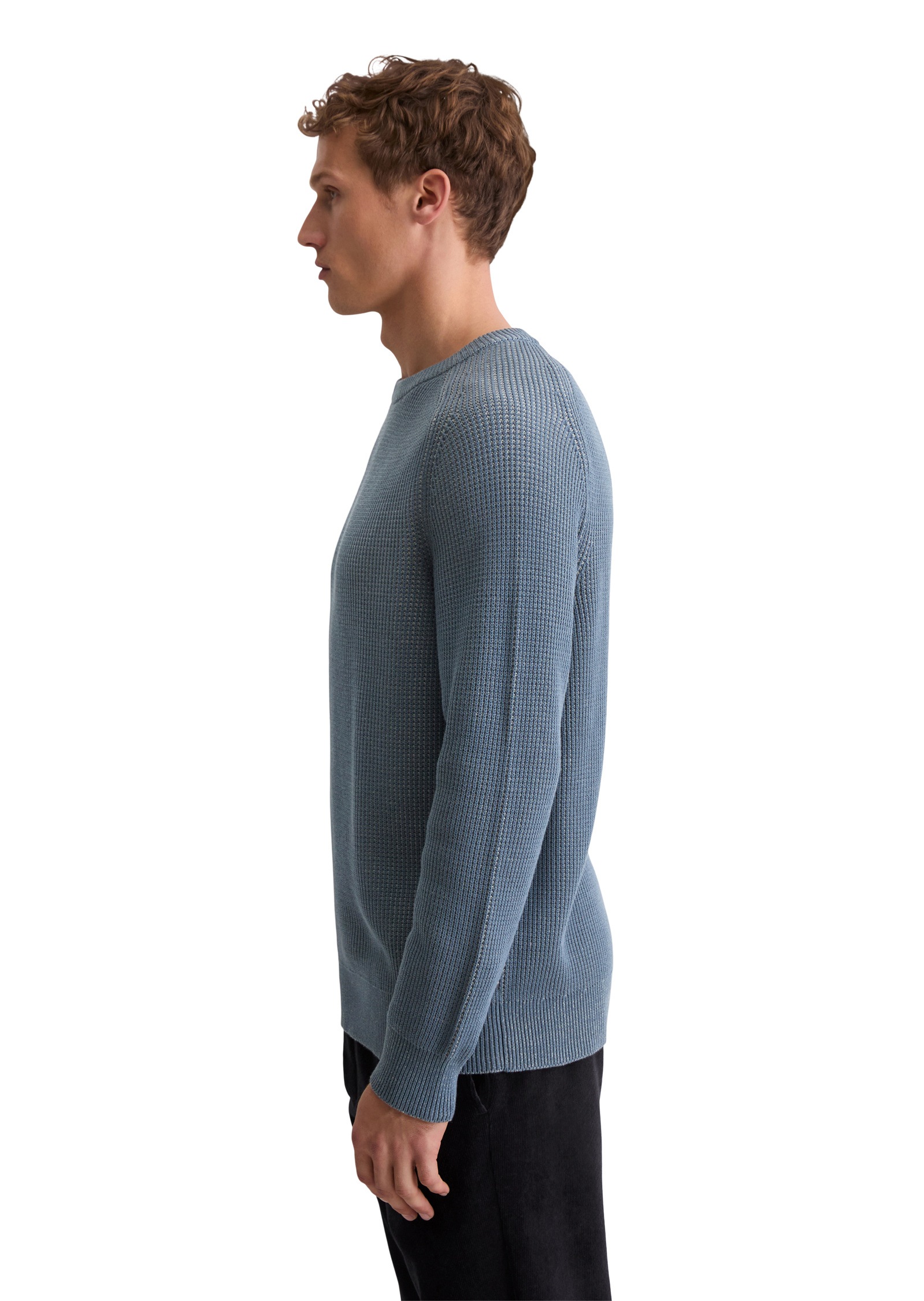 Marc O'Polo Rundhalspullover »aus Bio-Baumwolle«