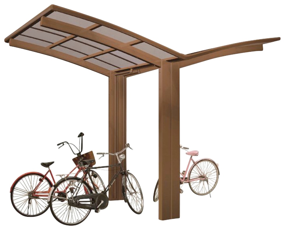 Ximax Doppelcarport "Portoforte Mini Typ 60 Y-bronze", Aluminium, 388 cm, bronze, Aluminium