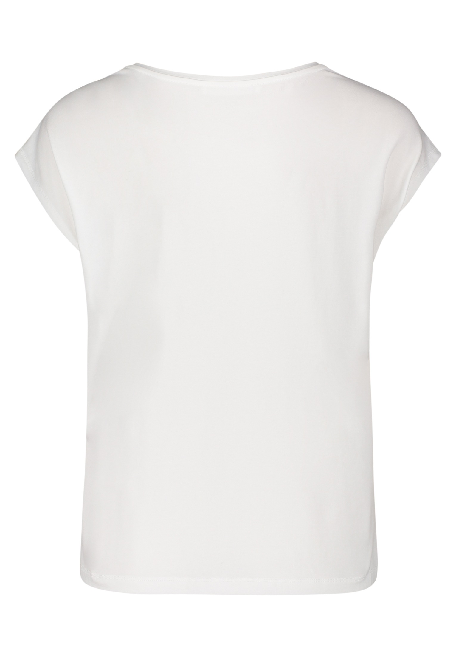 Betty&Co Kurzarmshirt »Betty & Co Casual-Shirt mit Applikation«, (1 tlg.), Aufgesteppte Bänder