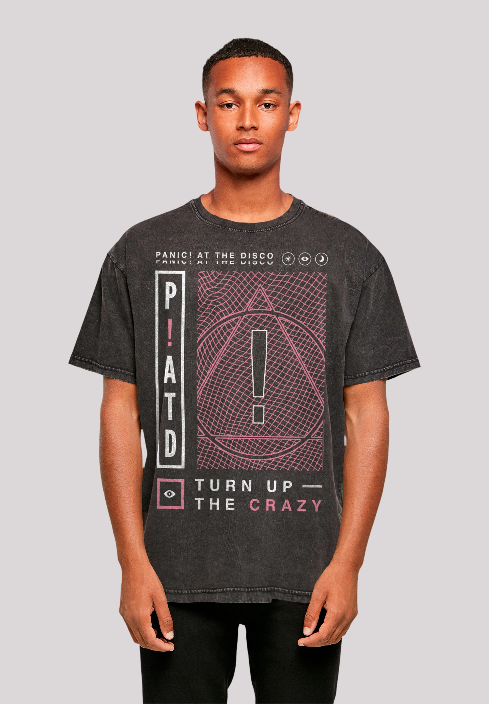 F4NT4STIC T-Shirt "Panic At The Disco Turn Up The Crazy", Premium Qualität günstig online kaufen