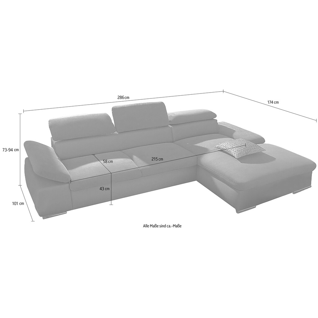 sit&more Ecksofa »Valantine V«