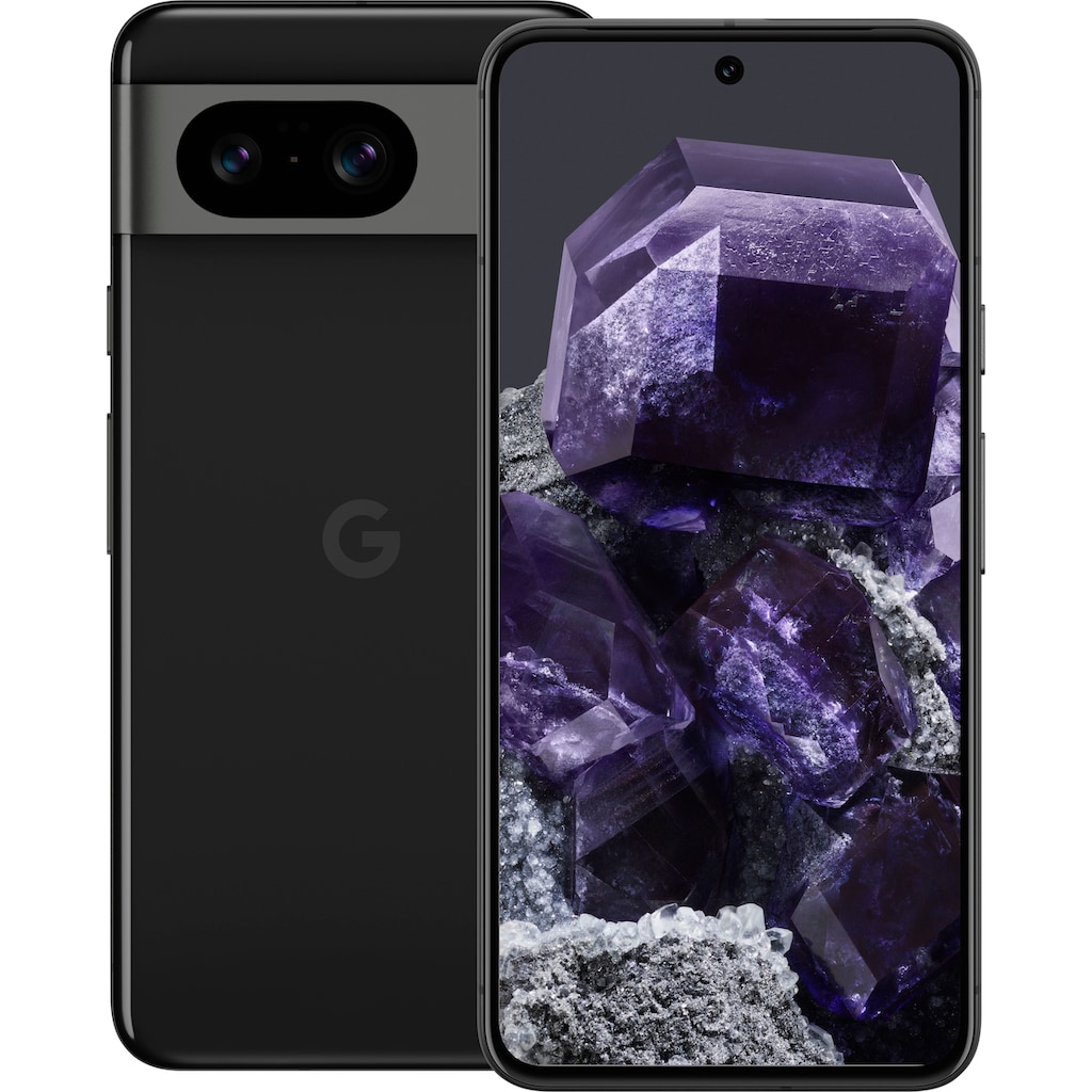 Google Smartphone »Pixel 8, 256GB«, obsidian, 15,7 cm/6,2 Zoll, 256 GB Speicherplatz, 50 MP Kamera