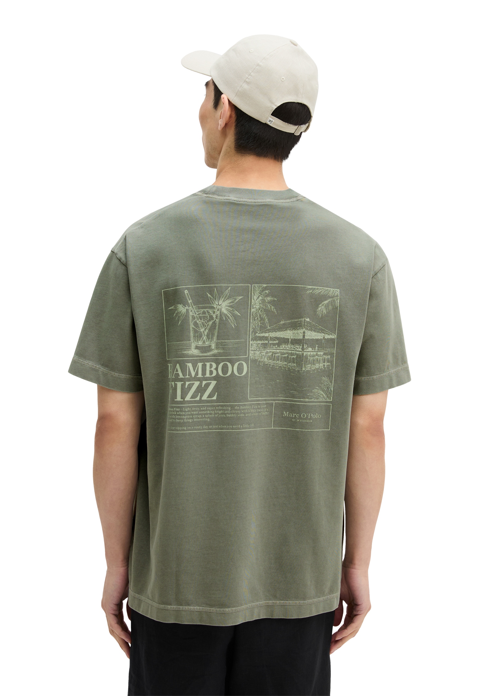 Marc O'Polo T-Shirt loose mit sommerlichem Rückenprint