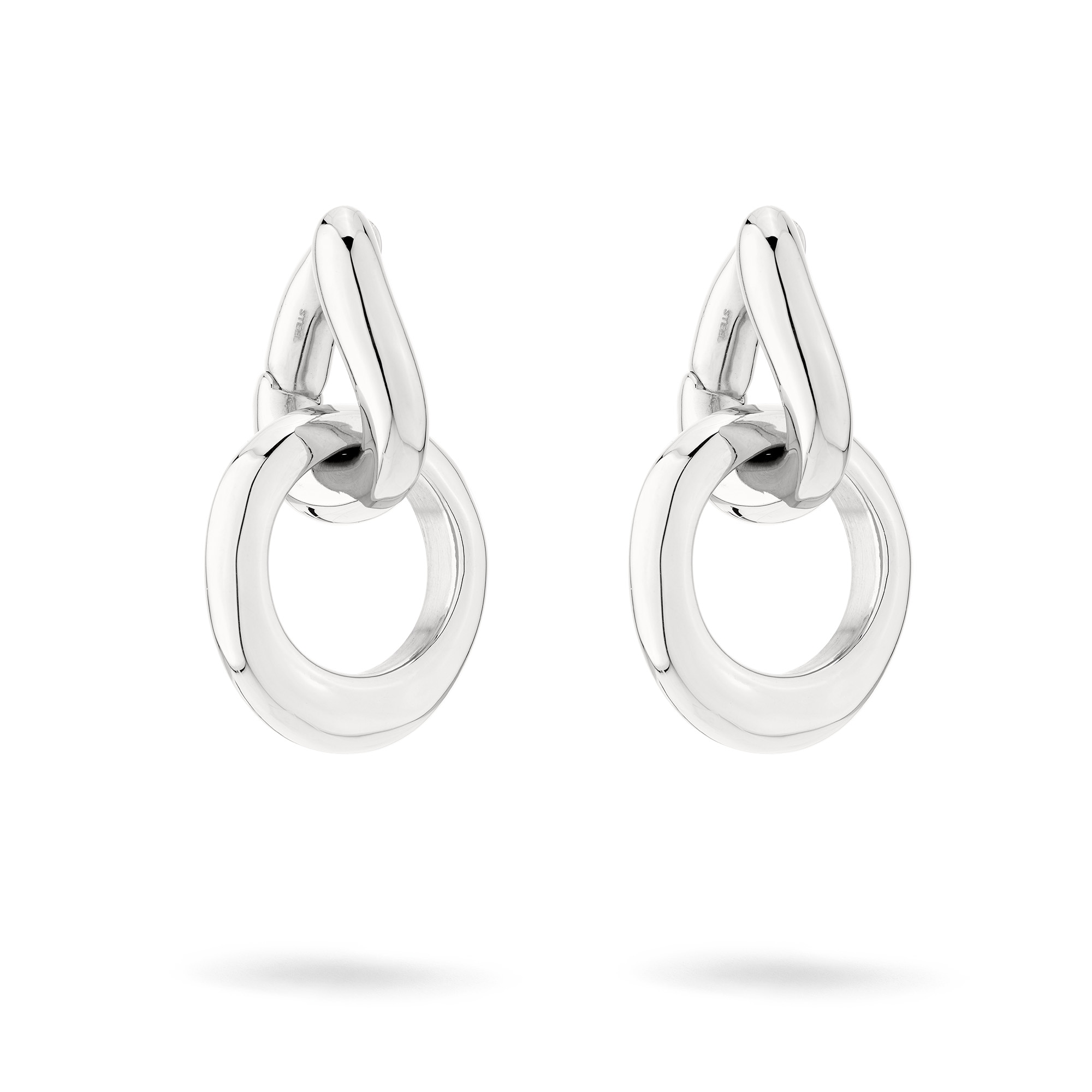 Liebeskind Berlin Paar Creolen »Schmuck Geschenk Edelstahl Ohrringe The Organic«, Einhänger abnehmbar