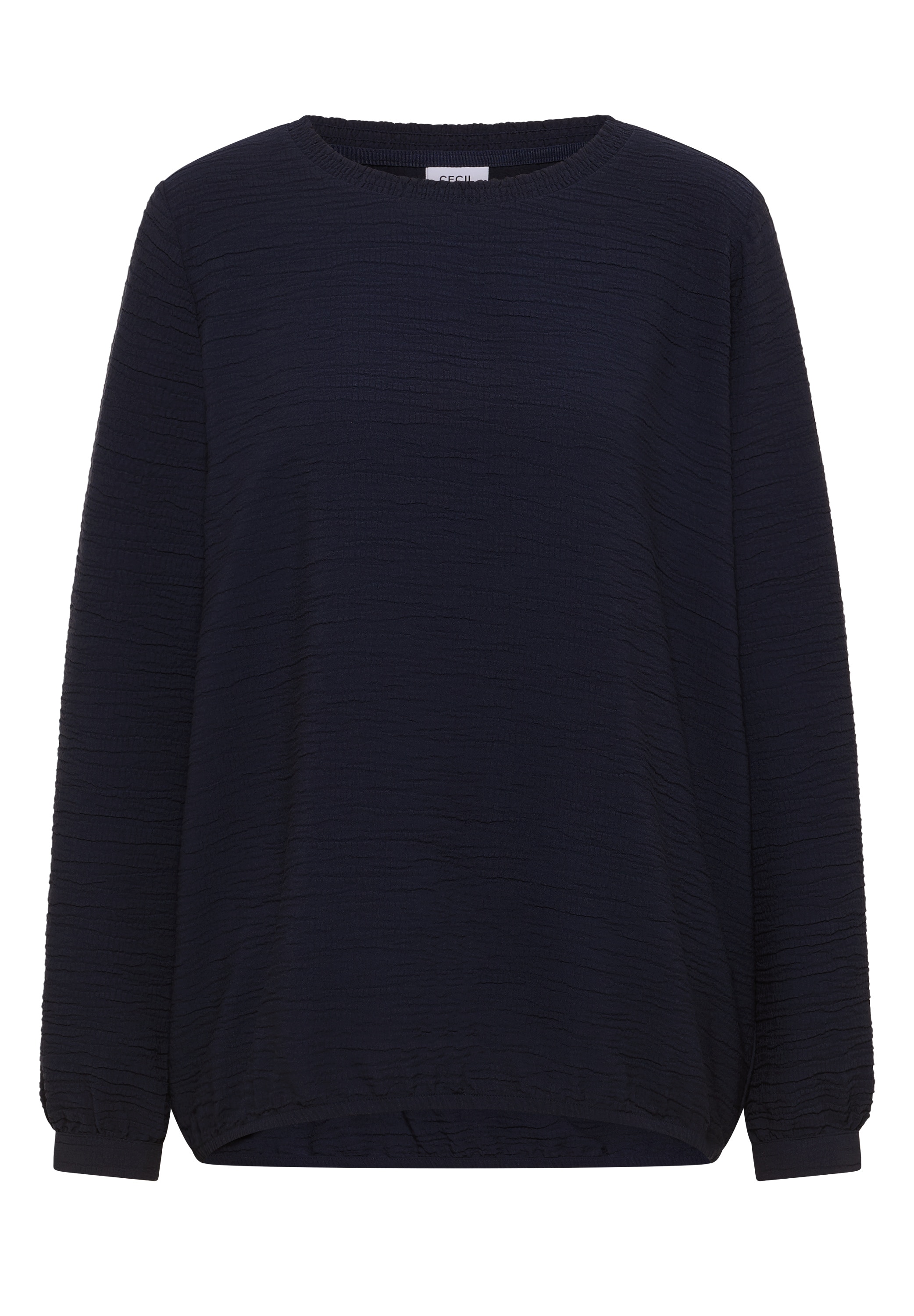 Cecil Langarmbluse mit Smock-Ausschnitt