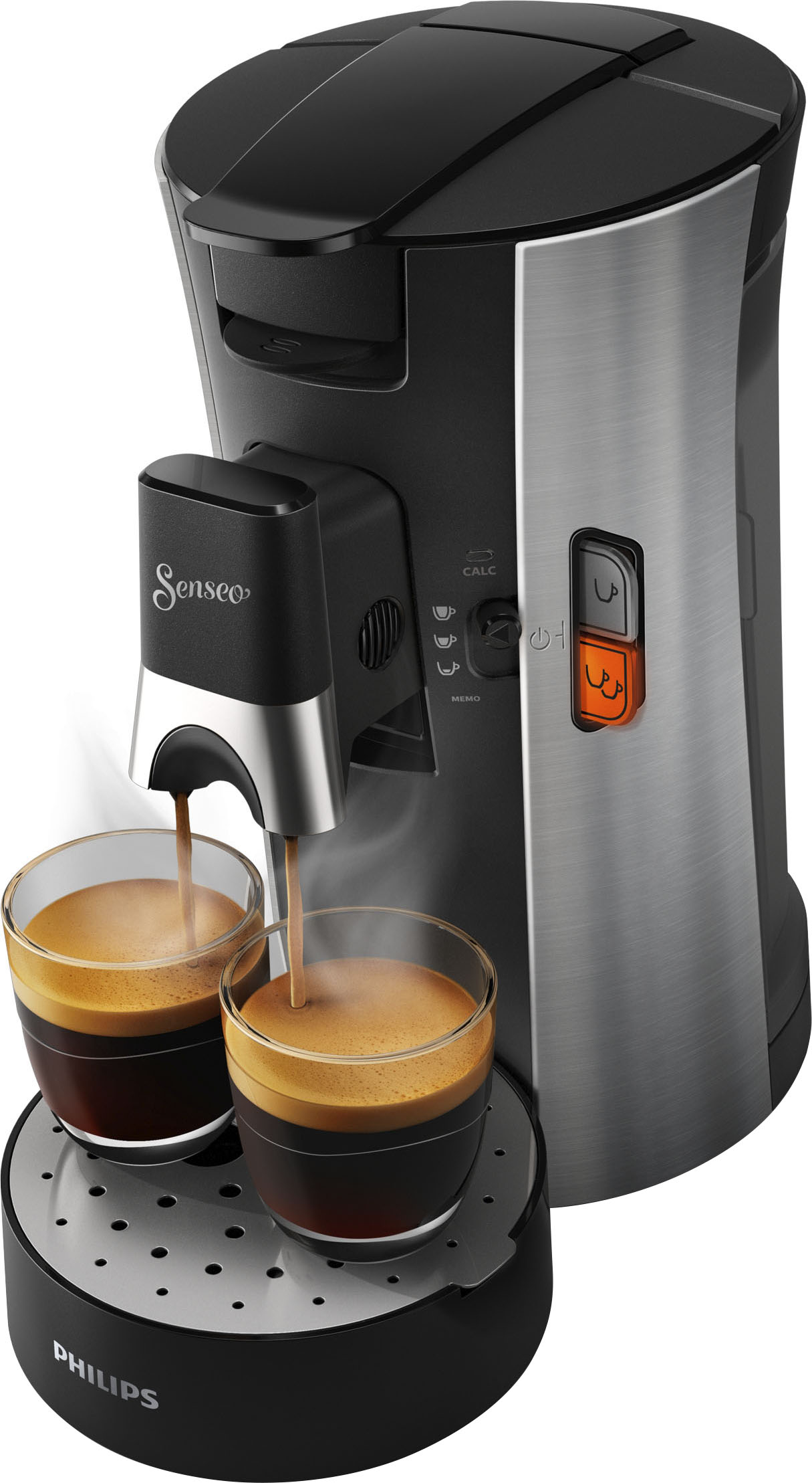 Philips Senseo Kaffeepadmaschine „Select CSA250/10“, inkl. Gratis-Zugaben im Wert von € 14,- UVP metall Rabatt: 14 %