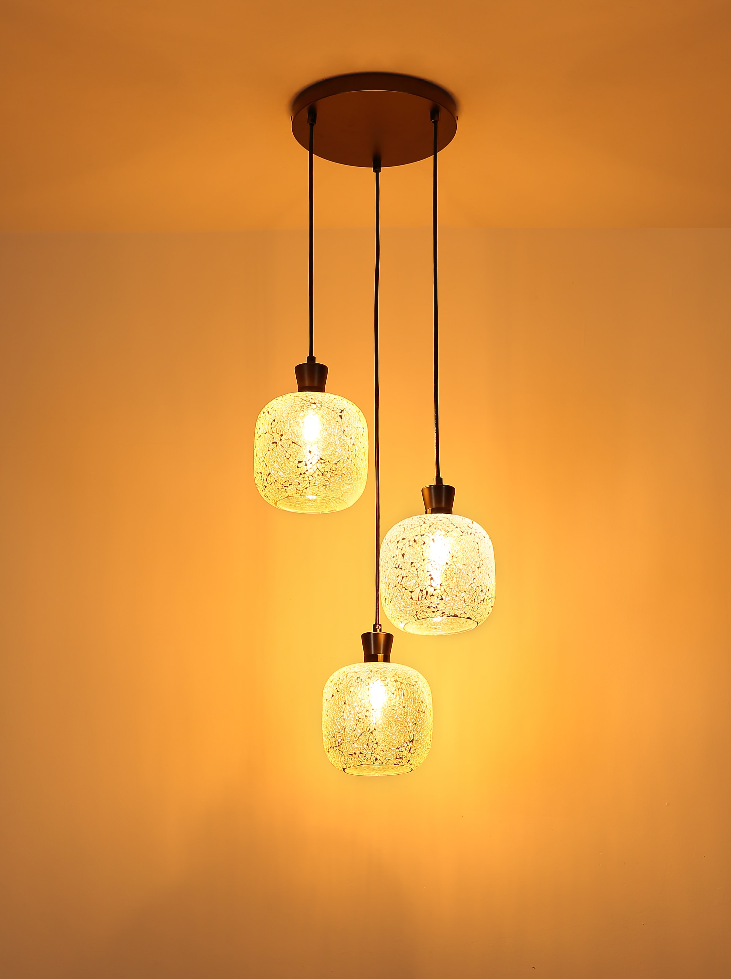 GLOBO LIGHTING Hängeleuchte »BROKANA« E14 1 Stk. Hängeleuchte für Esszimmer & Wohnzimmer Mosaik