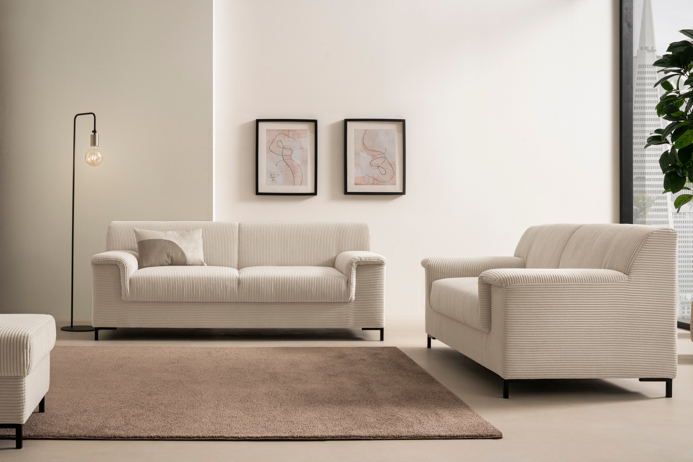 Home affaire Polstergarnitur "Jamie 2, auch in Cord, Set: bestehend aus 1,5 günstig online kaufen