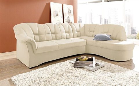 DOMO collection Ecksofa »Papenburg L-Form«, mit Ottomane, wahlweise mit Bettfunktion