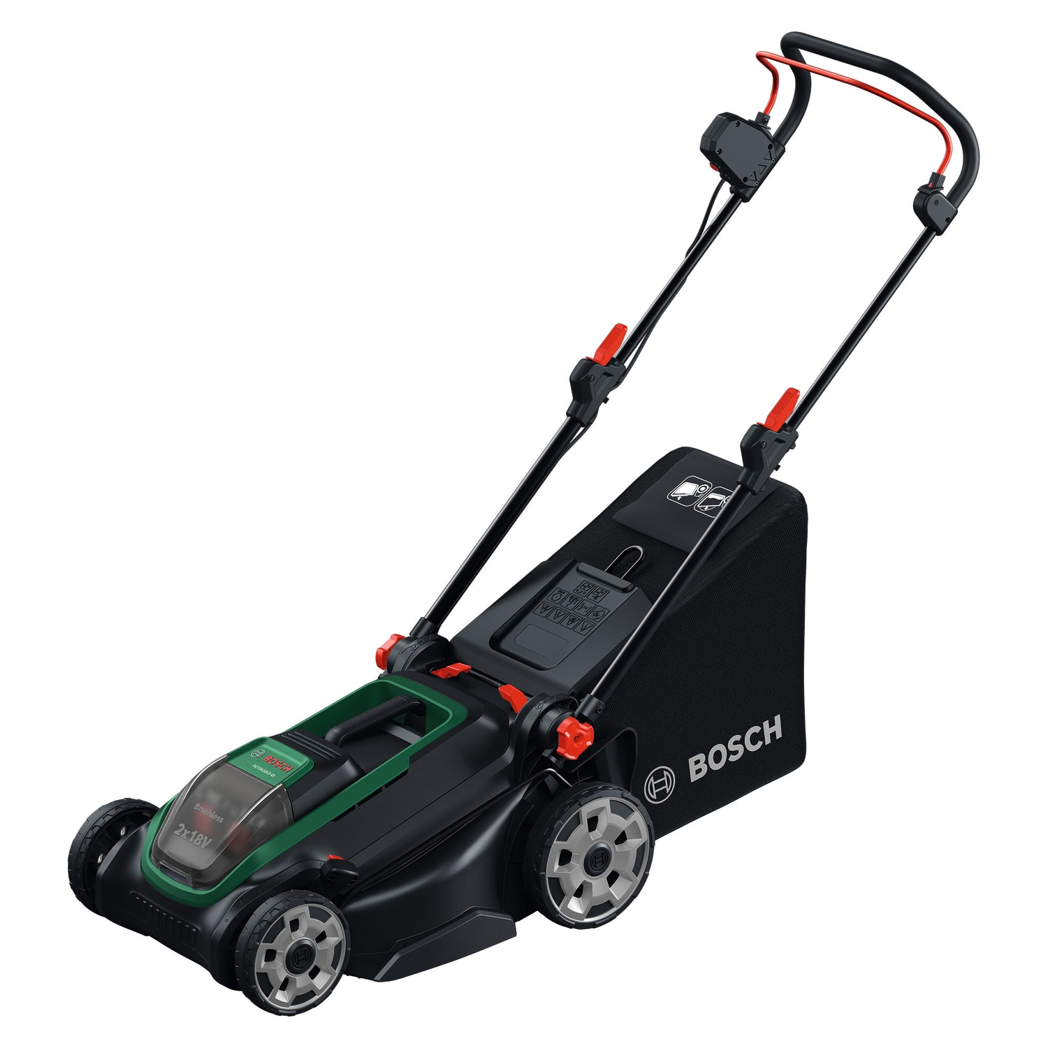 Bosch Home & Garden Akkurasenmäher »ROTAK18V-43« Kraftvoller 3-in-1-Mäher für mittelgroße bis größere Rasenflächen