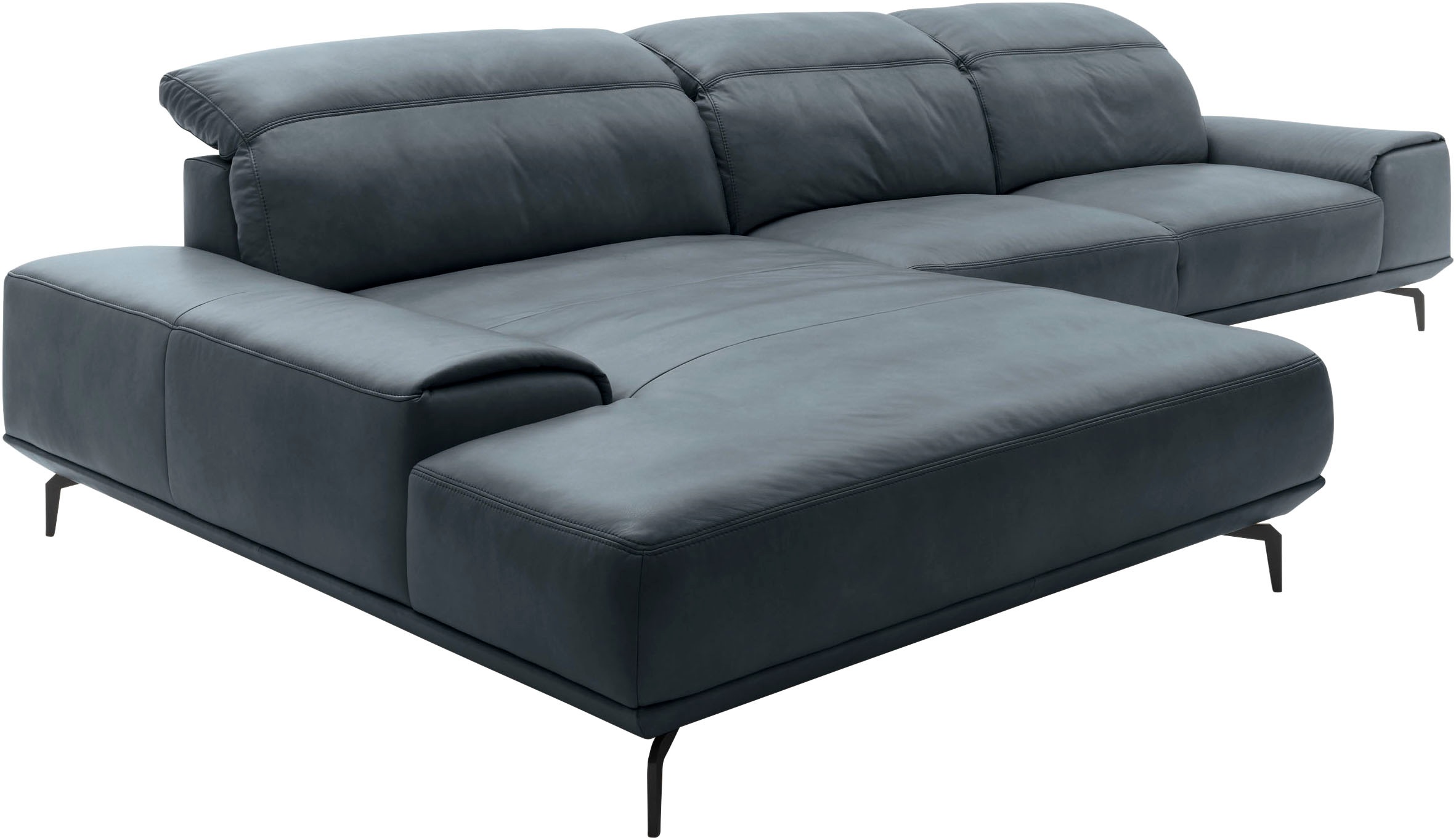 Musterring Wohnlandschaft »MR 2490«, Fuß Schwarz, Sitzhöhe 46cm, wahlweise mit Funktionen, Maße 342x207 cm