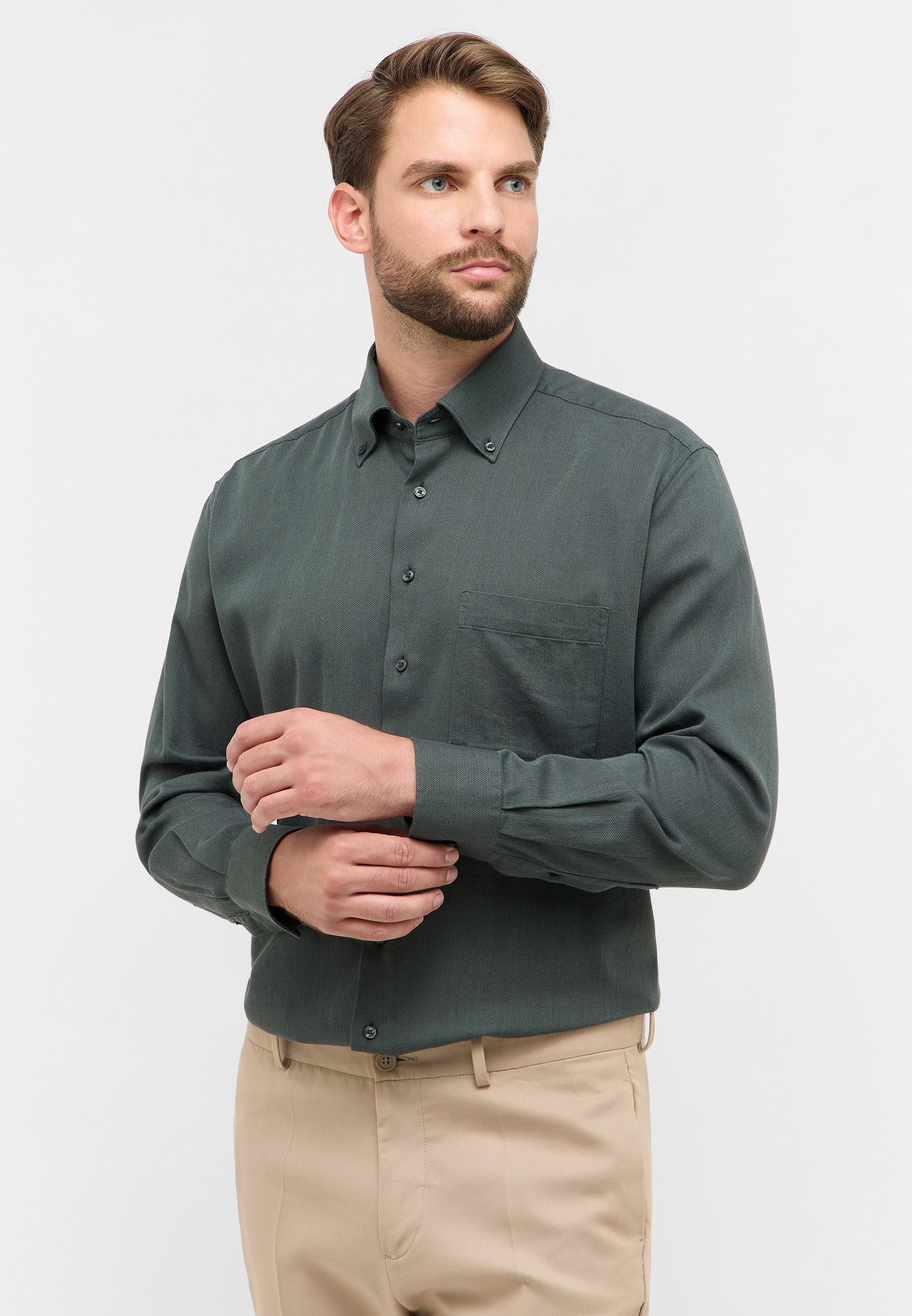 Eterna Langarmhemd "COMFORT FIT" EASY IRON (bügelleicht) günstig online kaufen