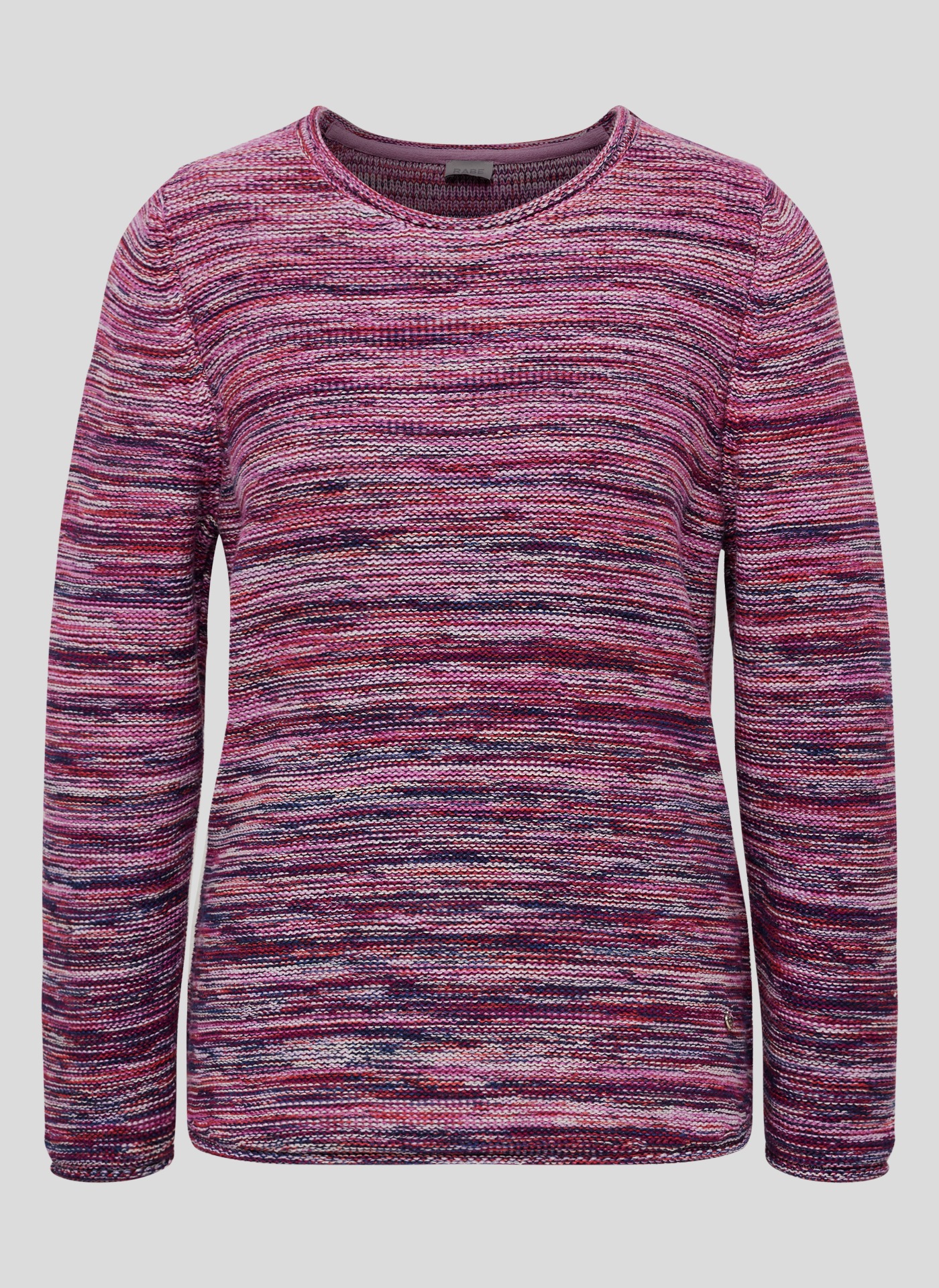 Rabe Strickpullover, in melierter Streifen-Optik