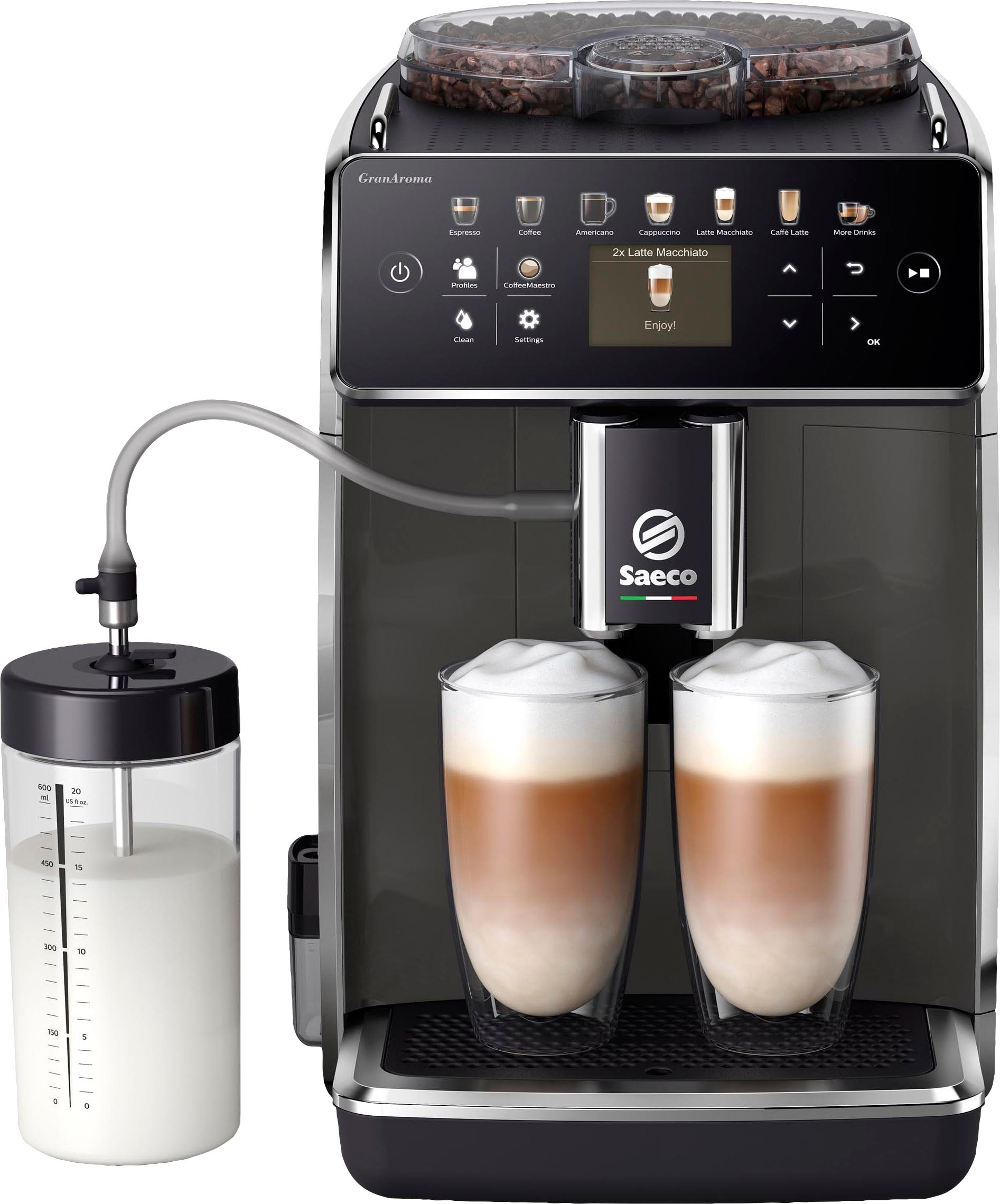 Saeco Kaffeevollautomat »GranAroma SM6580/50« 14 Kaffeespezialitäten, 4 Benutzerprofilen und TFT Display