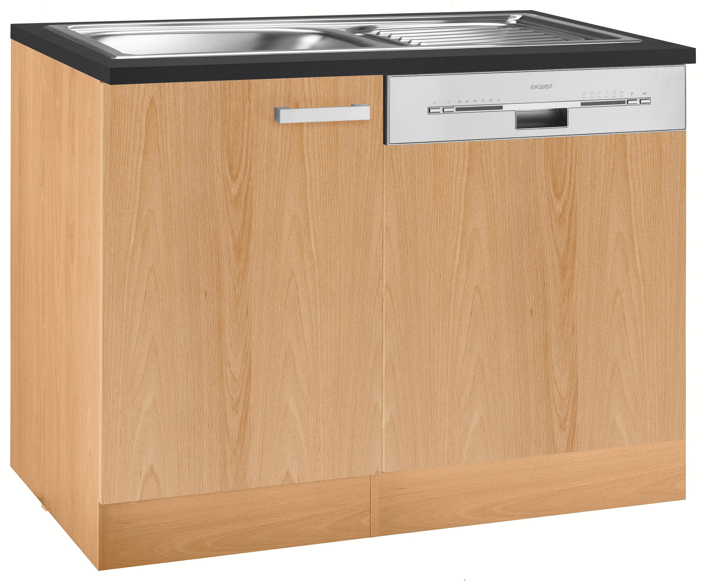 OPTIFIT Spülenschrank "Odense", Gesamtbreite 110 cm, mit Tür/Sockel für integrierbaren Geschirrspüler