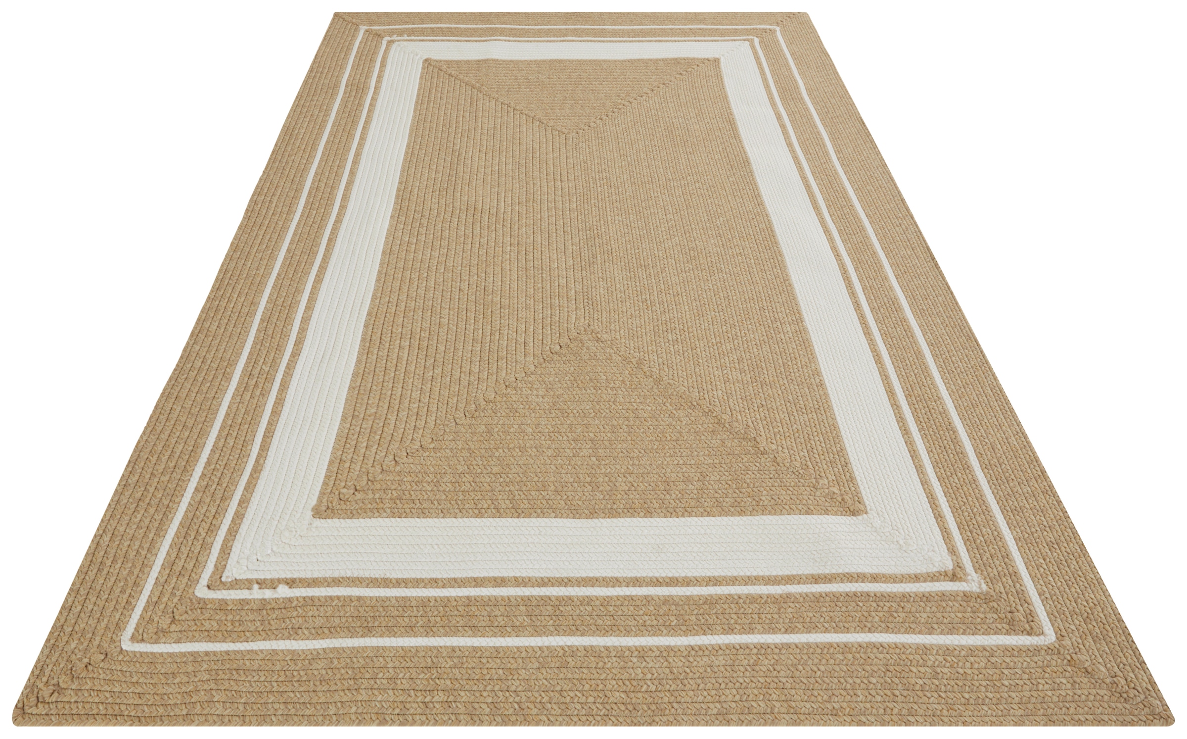 NORTHRUGS Teppich »Trenzado«, rechteckig, 10 mm Höhe, In- & Outdoor, Handmade-Look, Läufer, Wetterfest, Balkon, Wohnzimmer