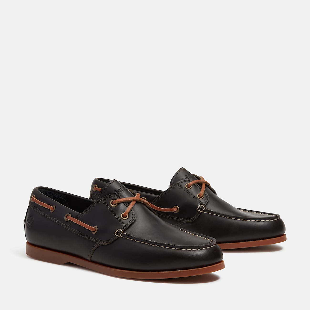 Bootsschuh TIMBERLAND "CEDAR BAY ESSENTIAL BOAT SHOE", Herren, Gr. 44, dk grn f grain, Leder, Schuhe Bootsschuh, aus Leder