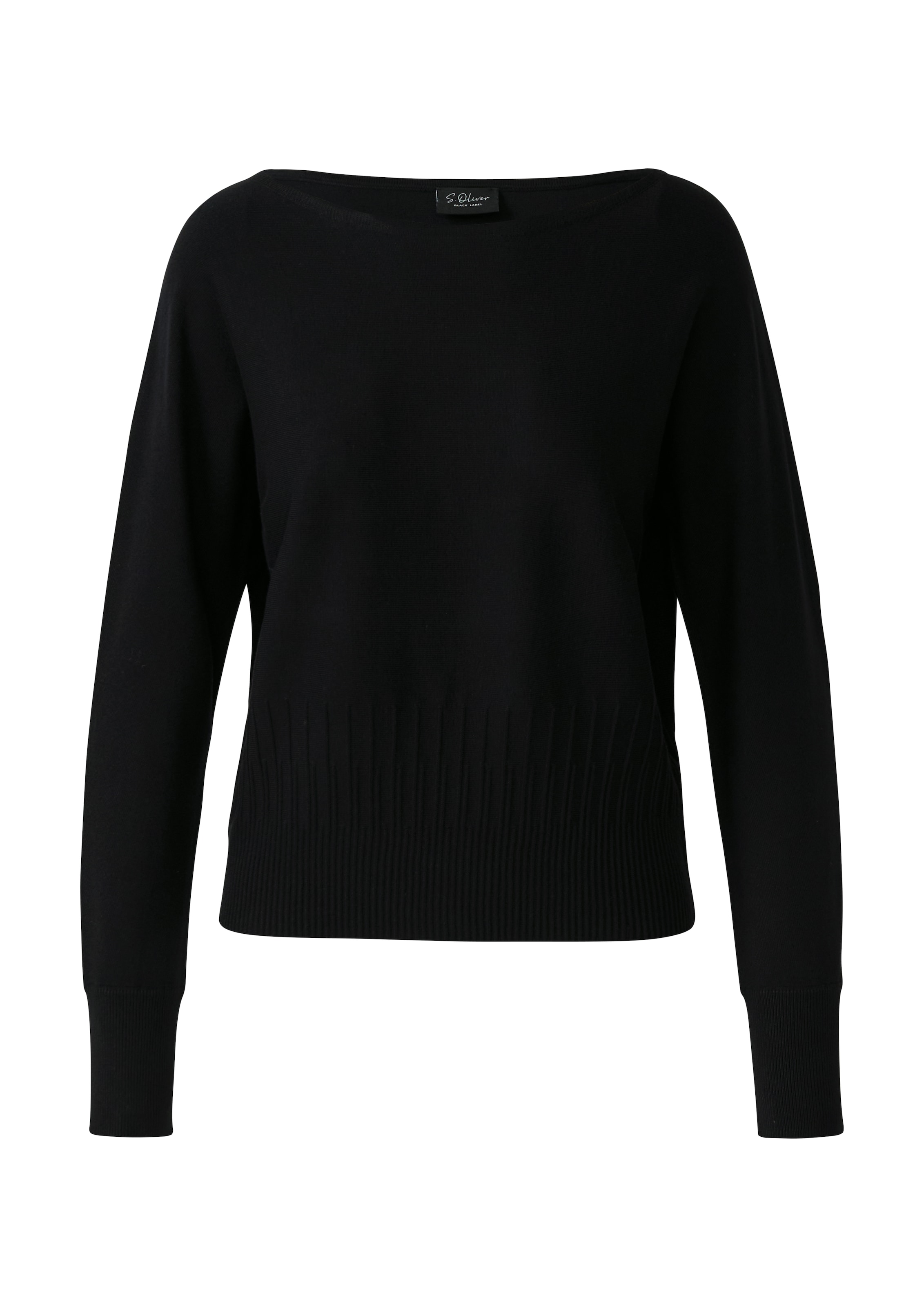 s.Oliver BLACK LABEL Strickpullover, mit Fledermausärmeln