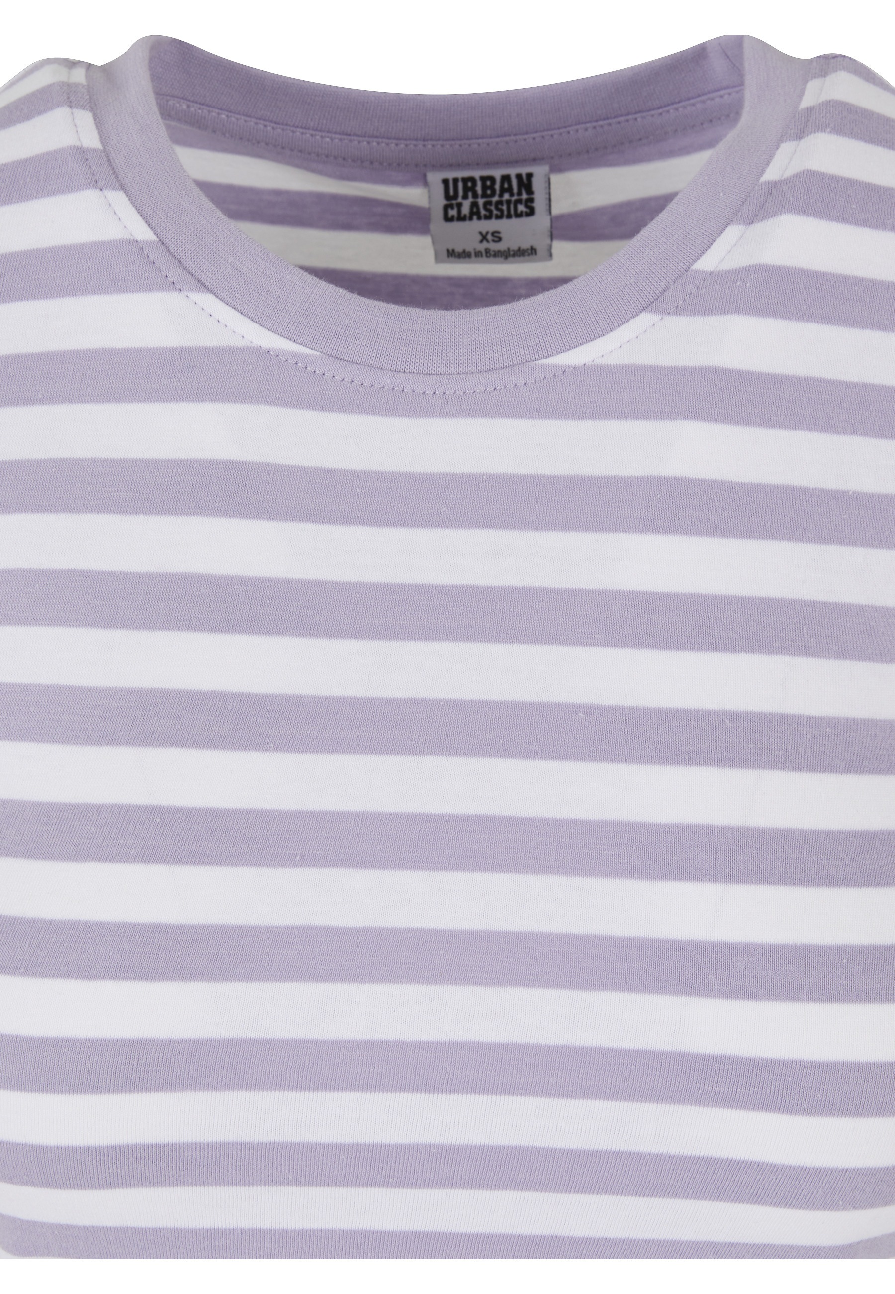 URBAN CLASSICS T-Shirt »Urban Classics Damen Ladies Short Striped Tee« 1 Stk.