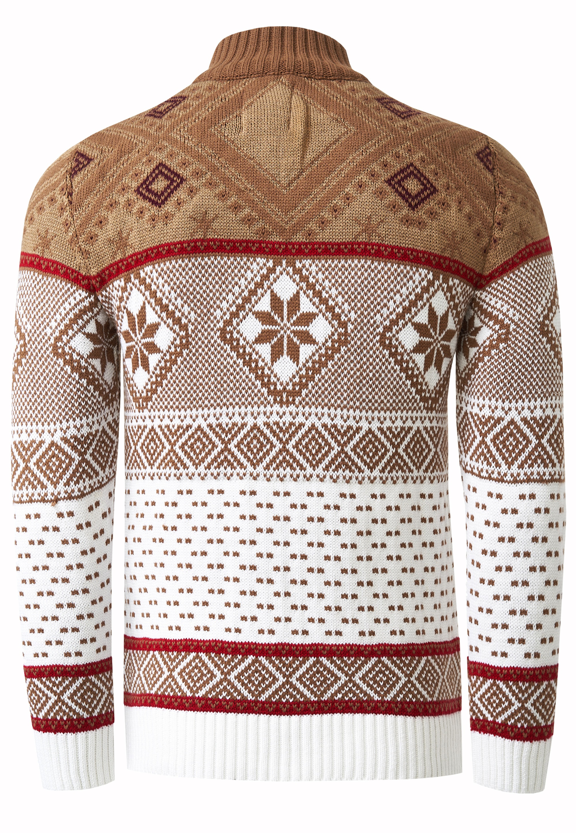 Rusty Neal Strickpullover, mit winterlichem Muster