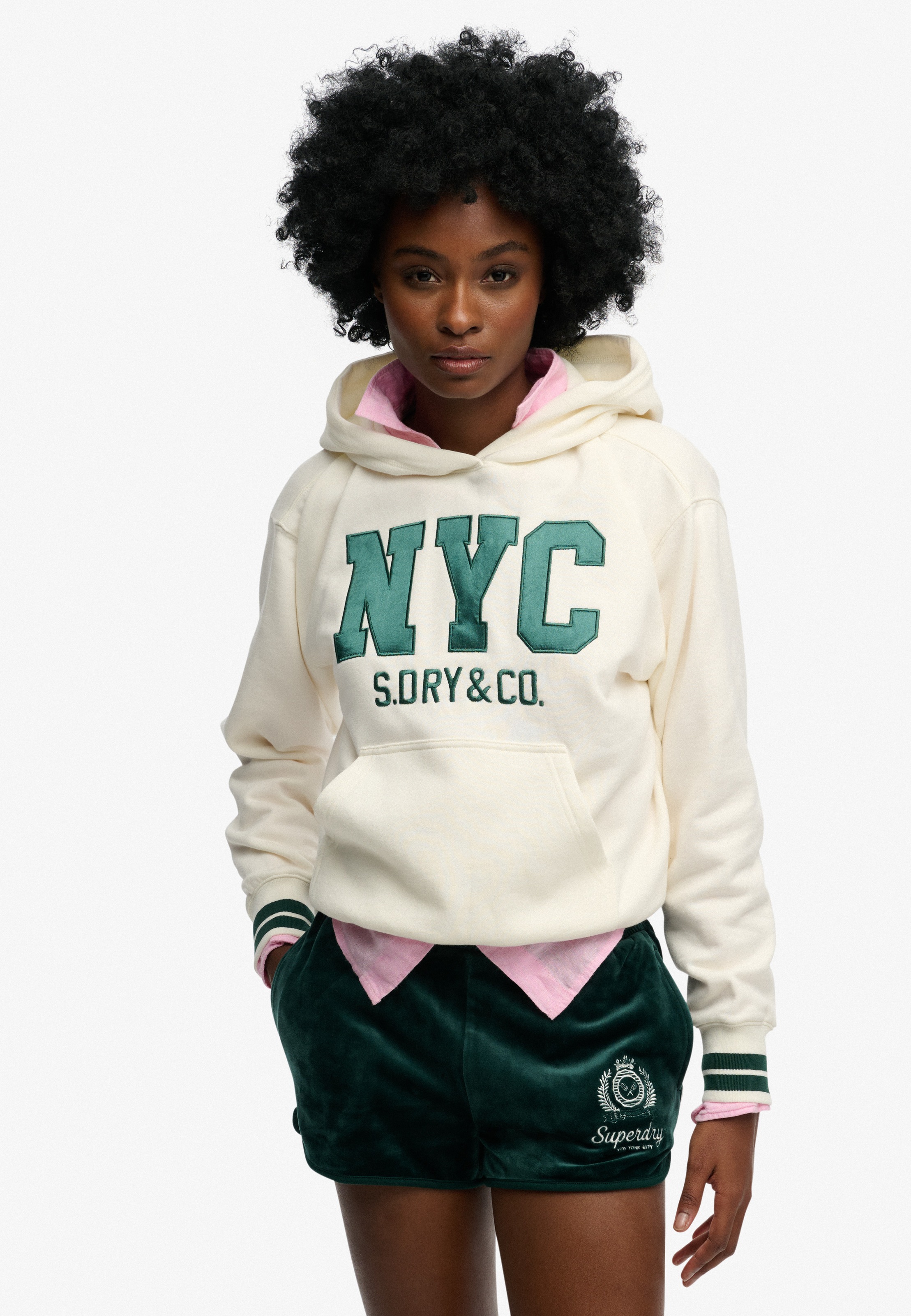Superdry Kapuzensweatshirt "COUNTRY CLUB VARSITY HOOD", besondere Stickerei günstig online kaufen