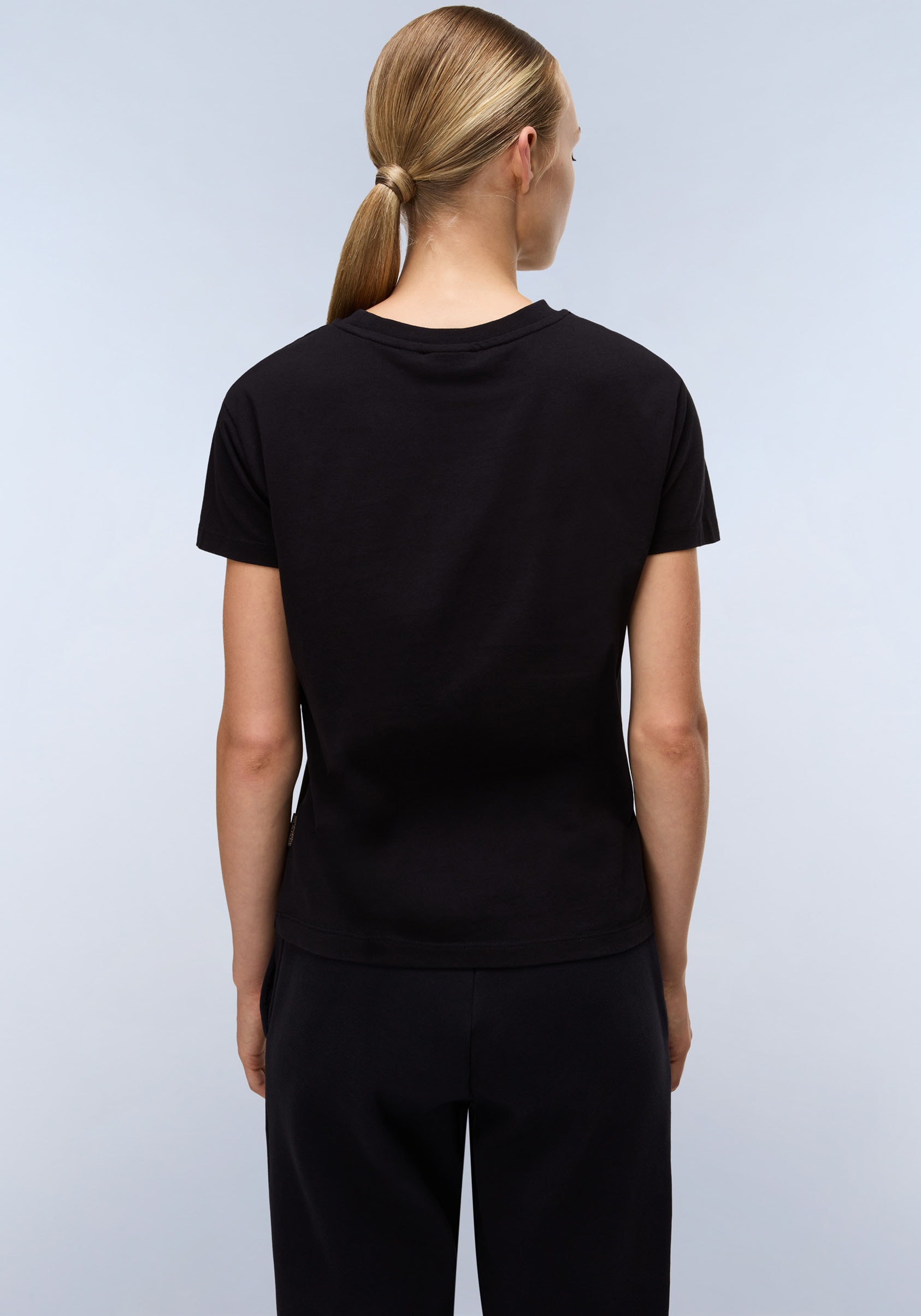 Napapijri Kurzarmshirt »S-BOX LOGO SS W 1 A69 LANGOUSTINO A69«, Mit Rundhalsausschnitt