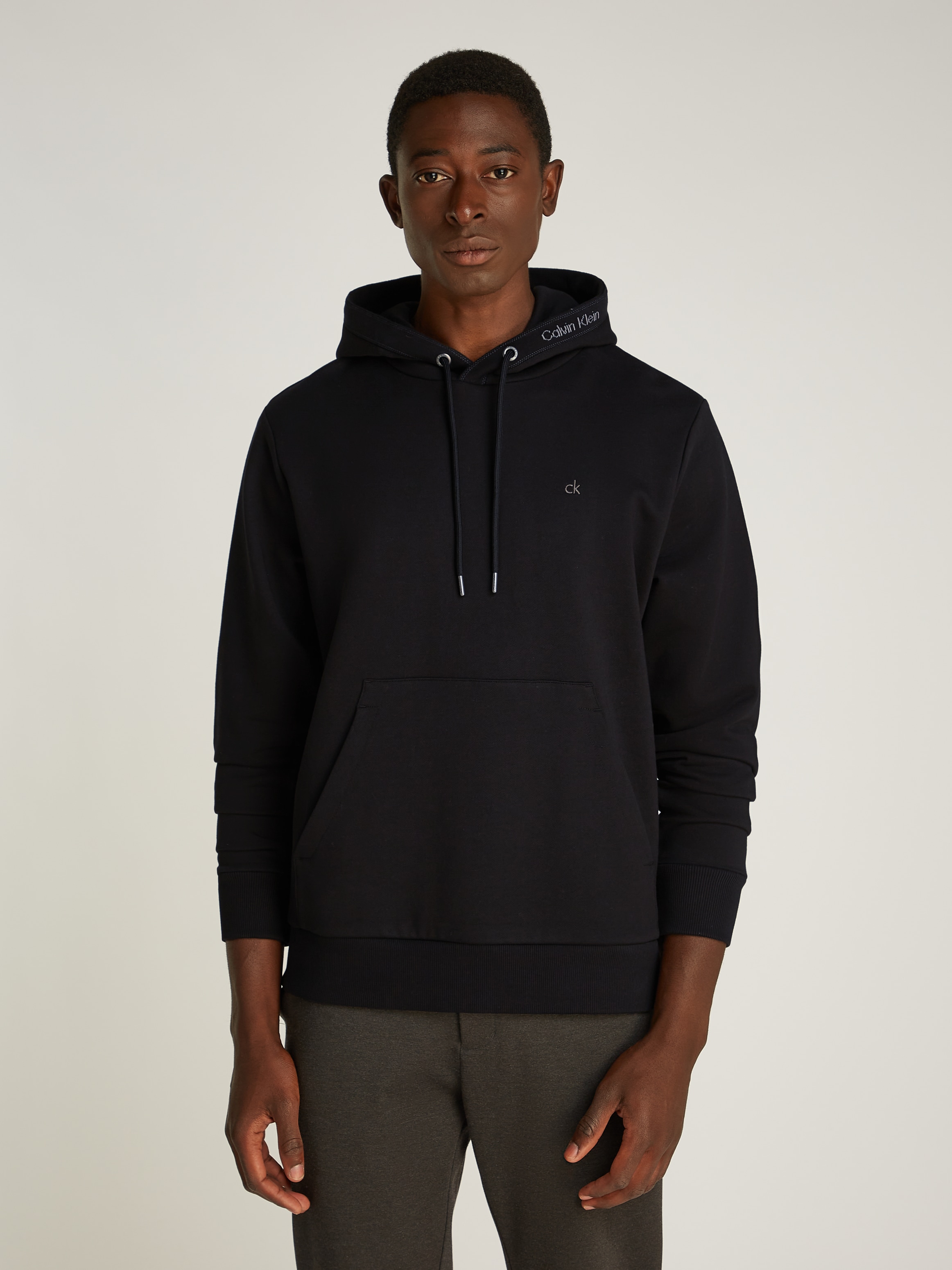 Calvin Klein Kapuzensweatshirt NECK LOGO HOODIE mit Logoschriftzug an der K günstig online kaufen