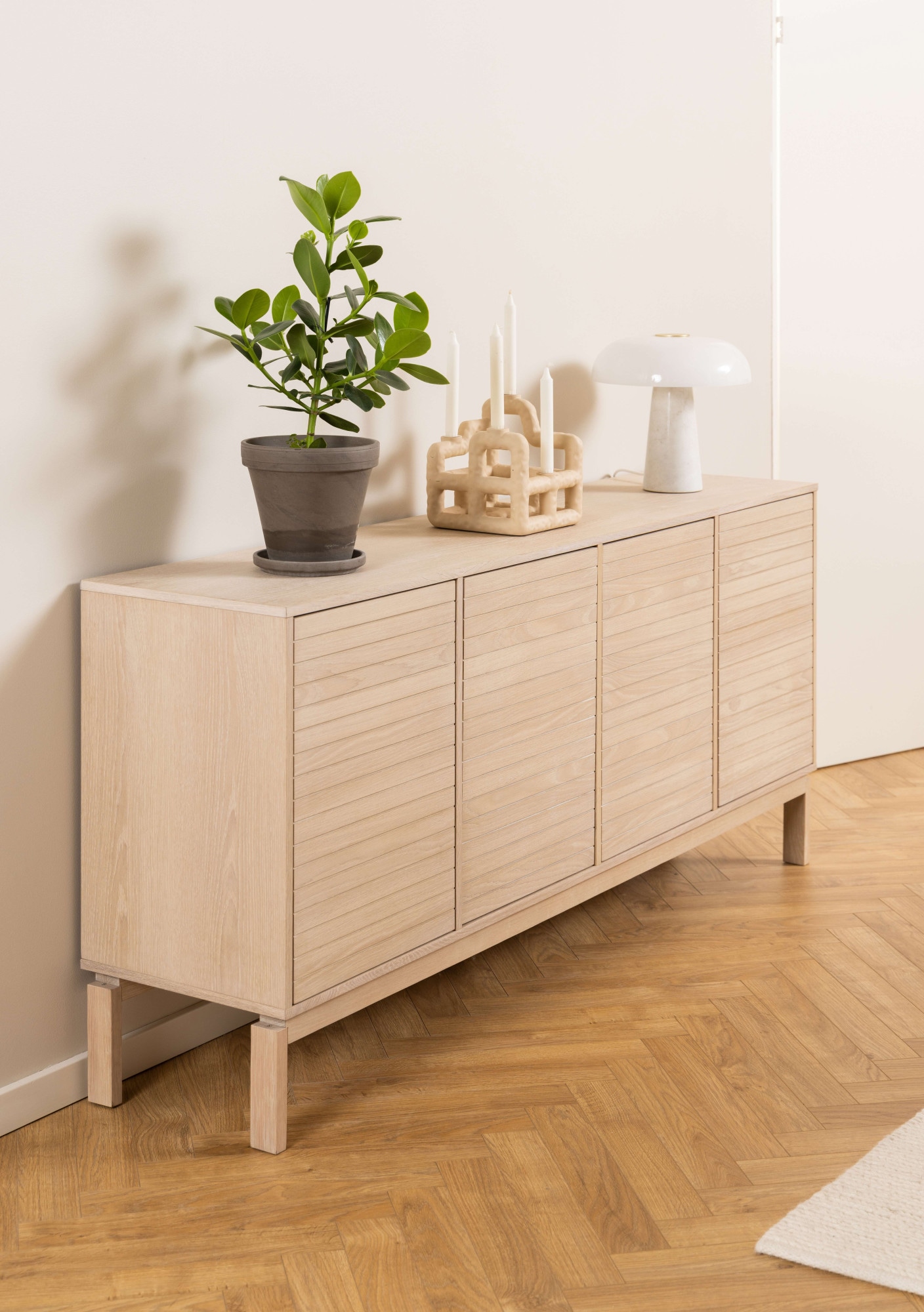 ACTONA GROUP Sideboard "Linley Anrichte, Lamellenfront,", gerillte Front, E günstig online kaufen