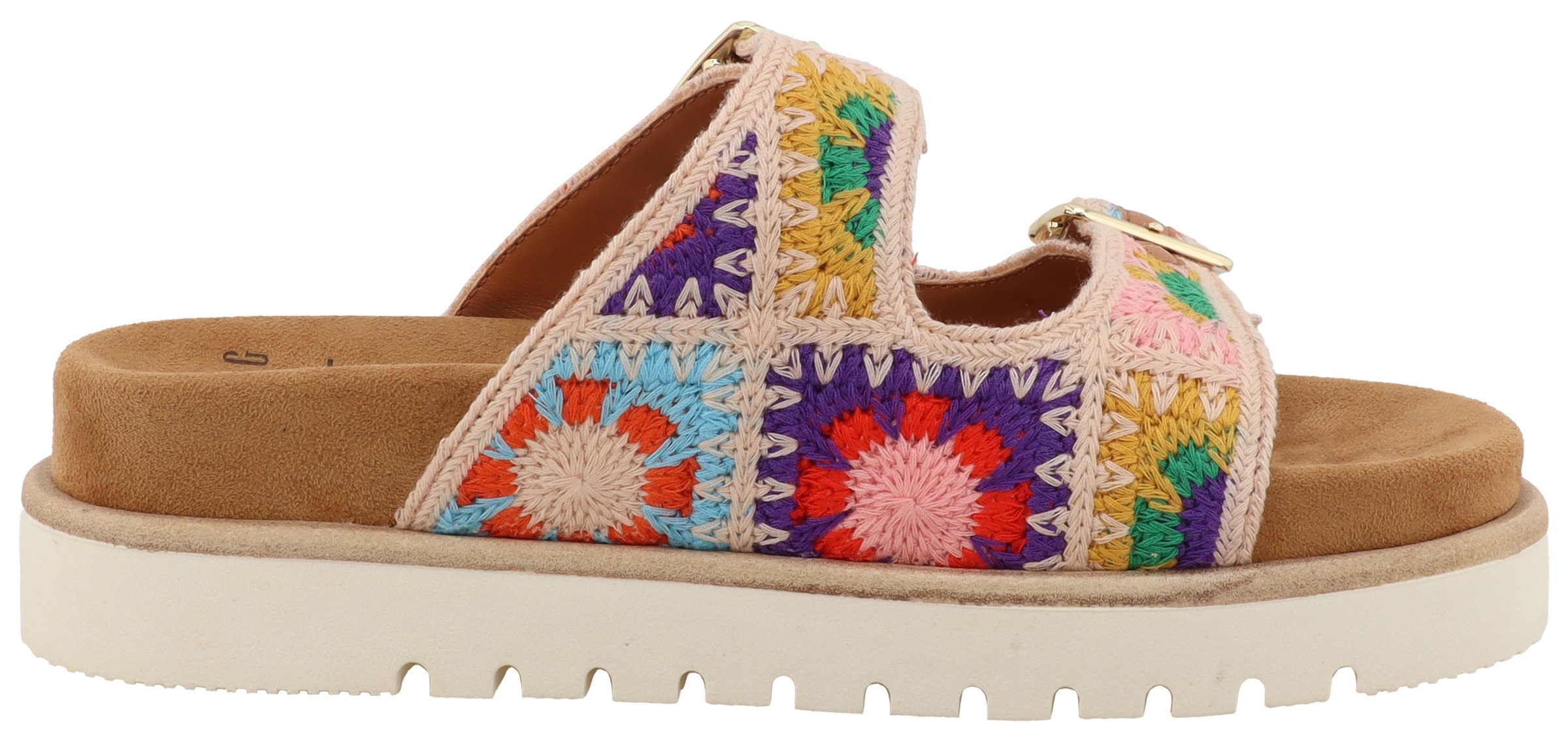 Mustang Shoes Pantolette "Malina" Sommerschuh, Schlupfschuh mit aufwendiger günstig online kaufen