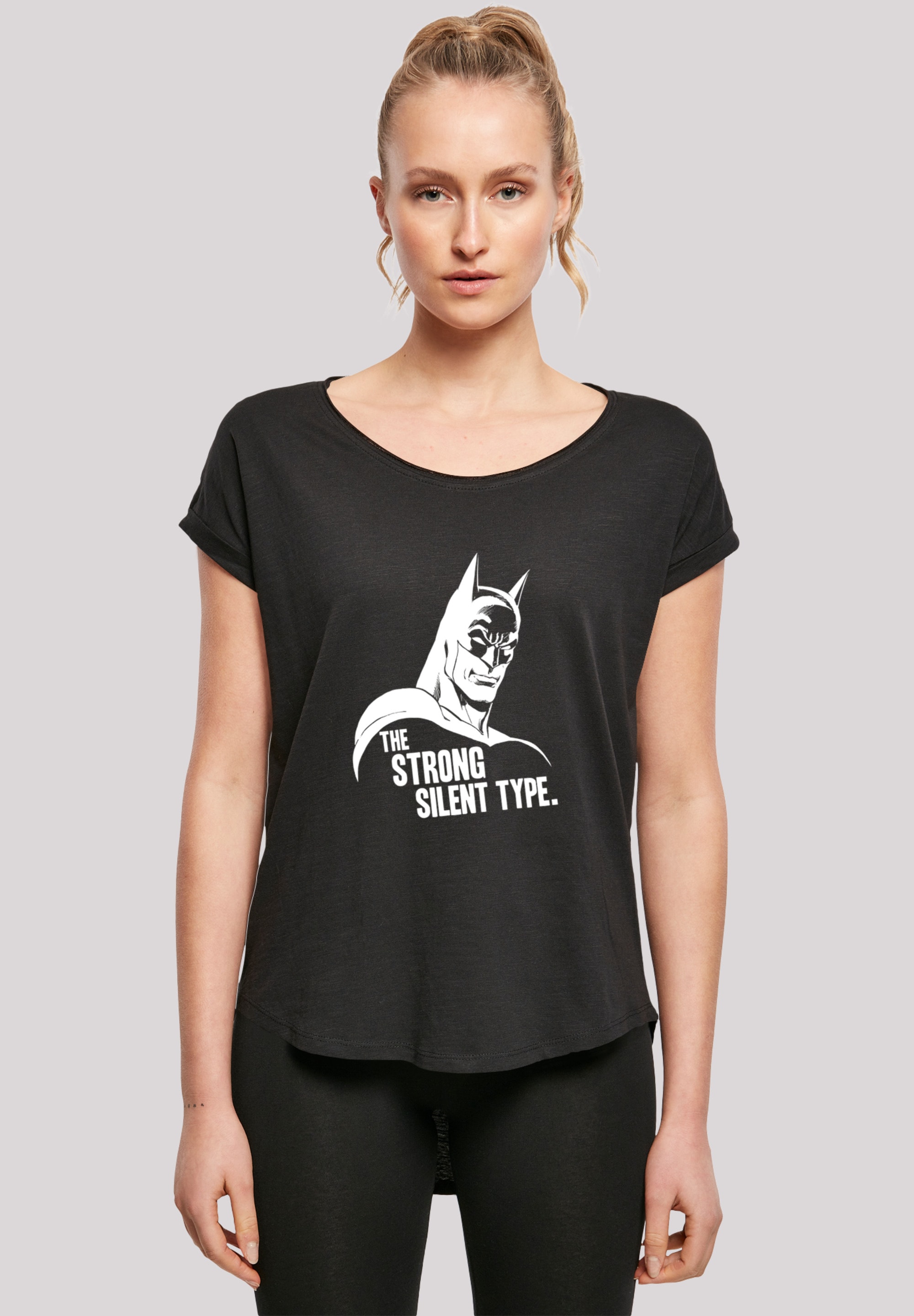 F4NT4STIC T-Shirt "Batman The Strong Silent Type Superheld", Damen,Premium günstig online kaufen