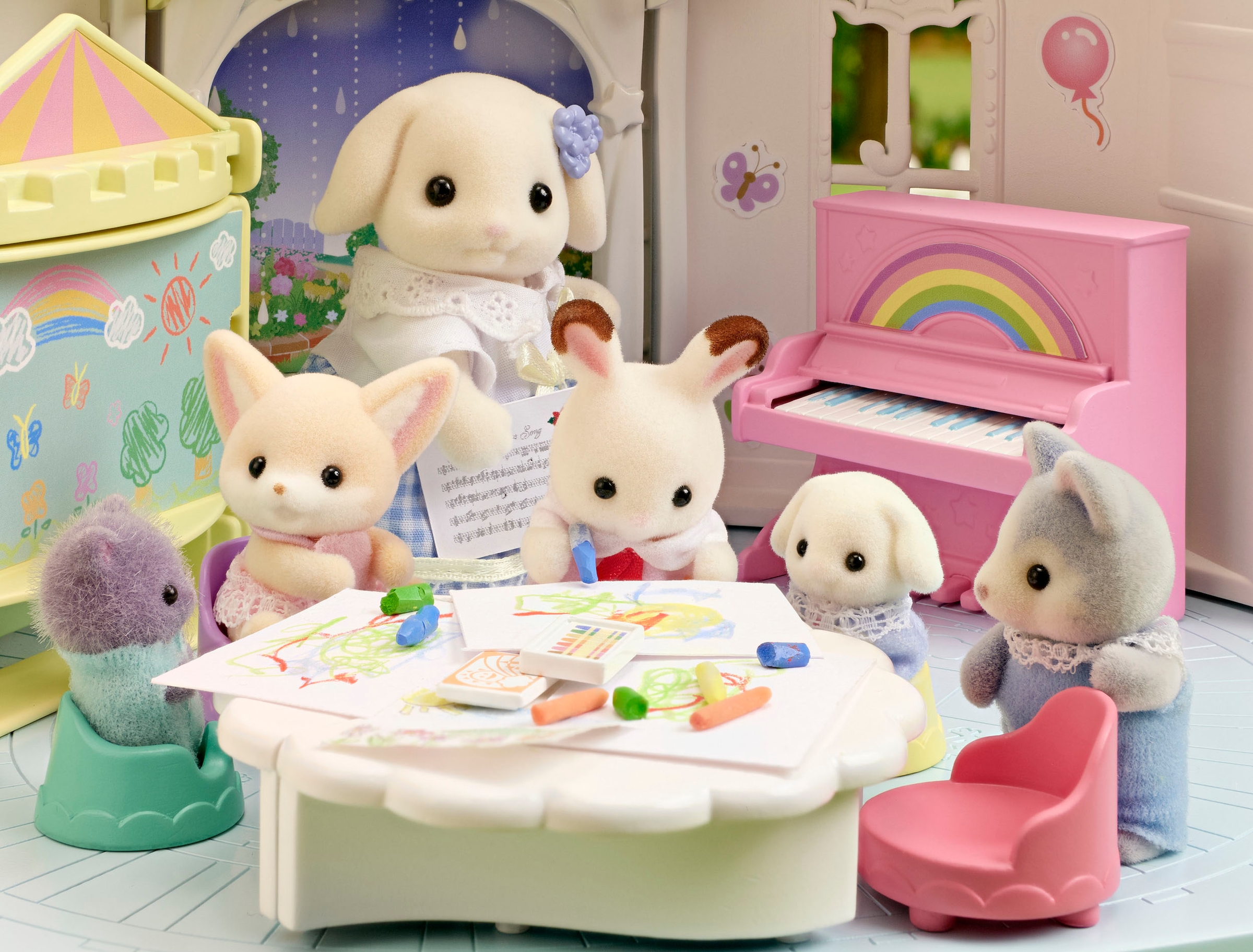 Sylvanian Families Spielwelt »Erlebniskindergarten - Sonnenschloss (5743)«