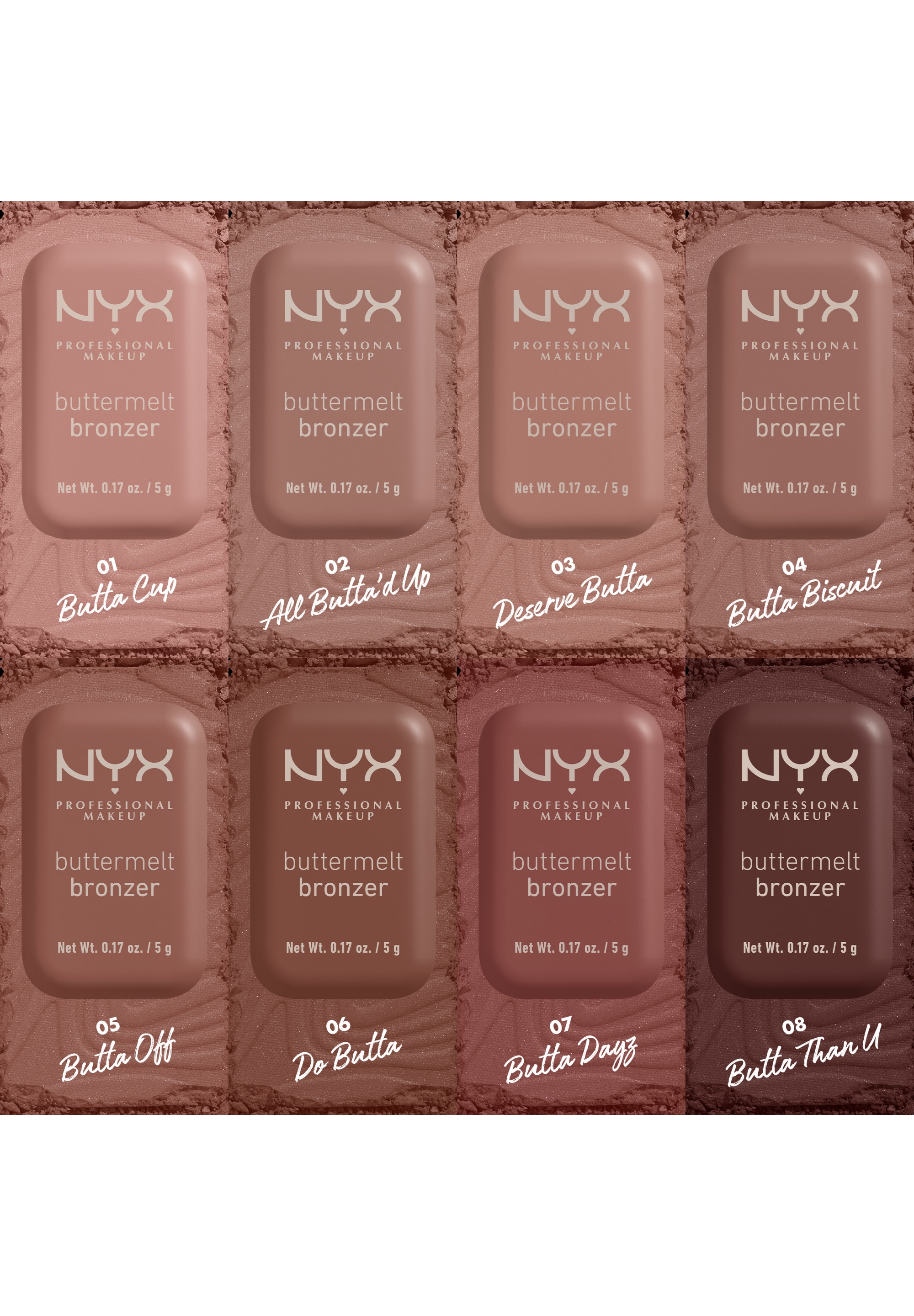 NYX PROFESSIONAL MAKEUP Bronzer »BUTTERMELT BRONZE BRONZER« für einen natürlichen Glow, der den ganzen Tag lang hält