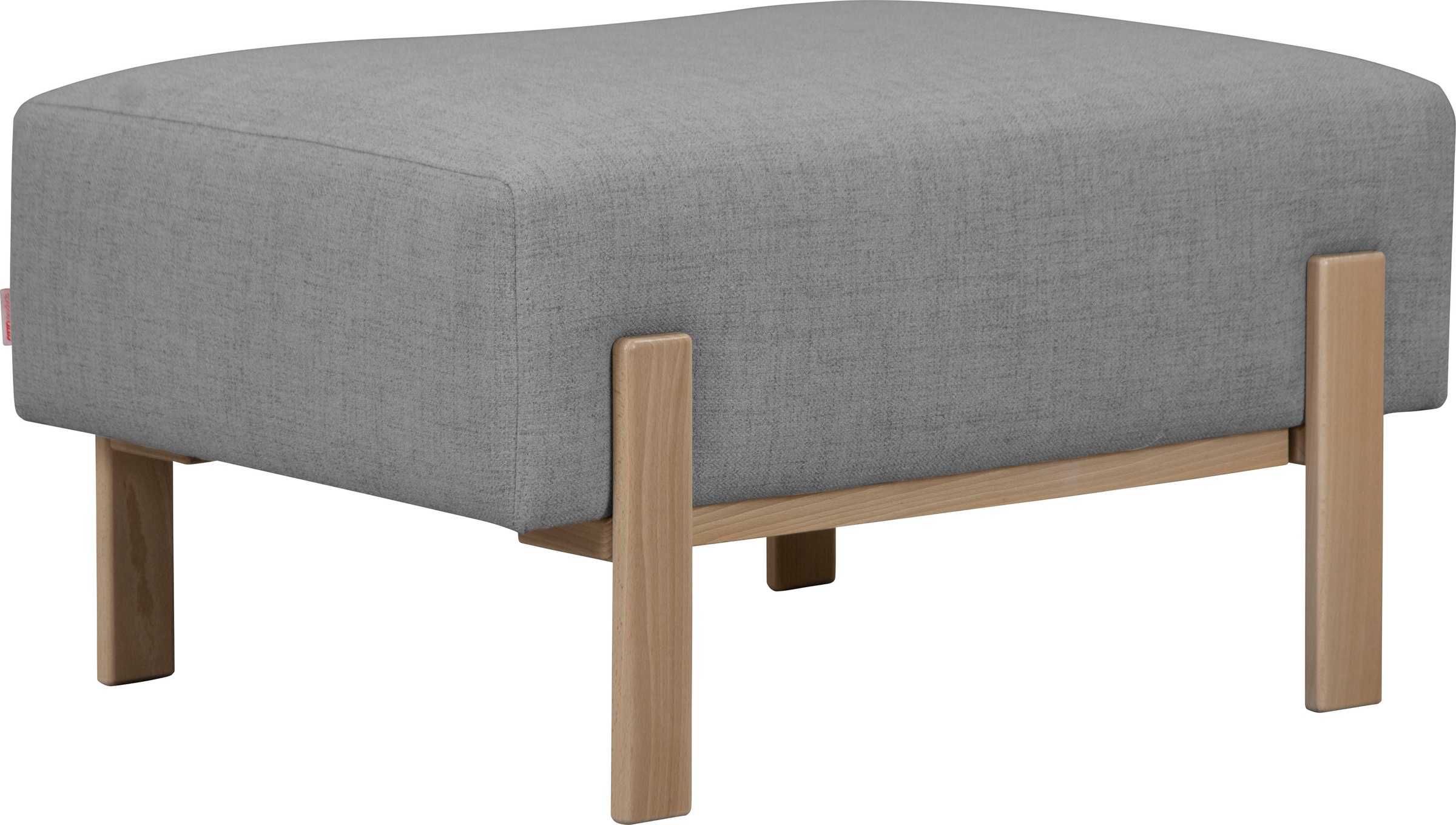 OTTO products Hocker "Hanne", Verschiedene Bezugsqualitäten: Baumwolle, rec günstig online kaufen