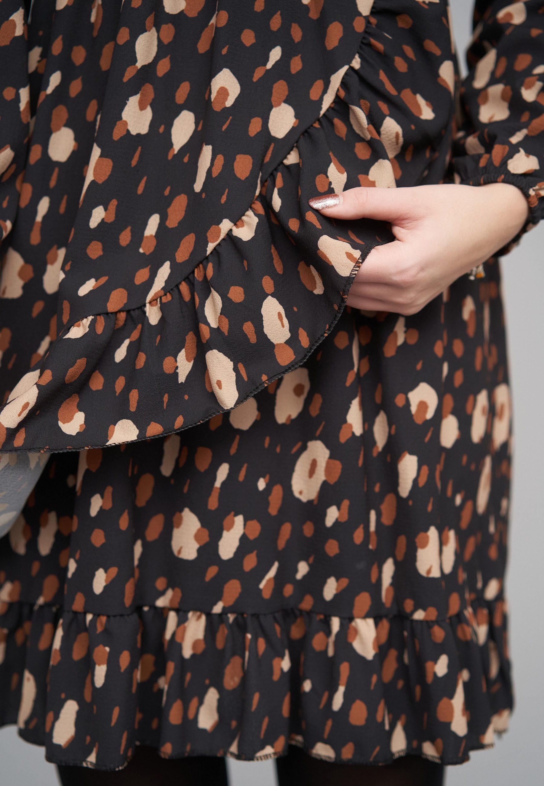 CLOUD 5IVE A-Linien-Kleid »CLOUD 5IVE Longsleeve Dress with flower print« 1 tlg.