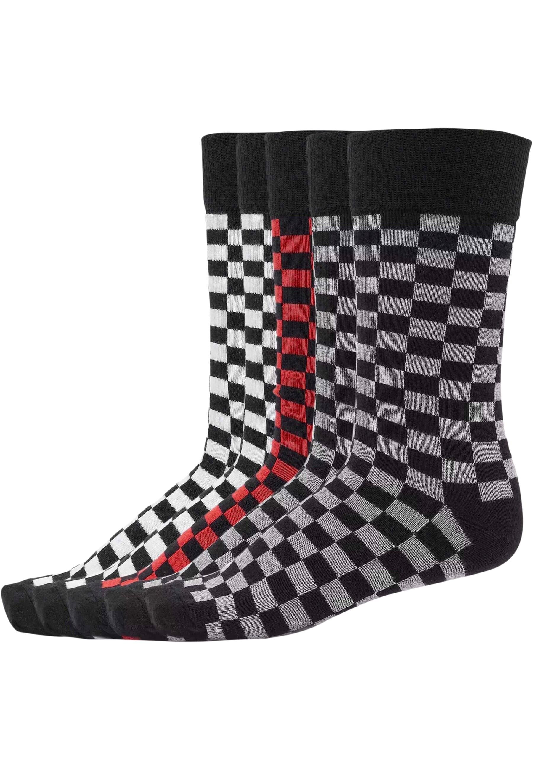 URBAN CLASSICS Basicsocken "Urban Classics Accessoires Check Socks 5-Pack" günstig online kaufen
