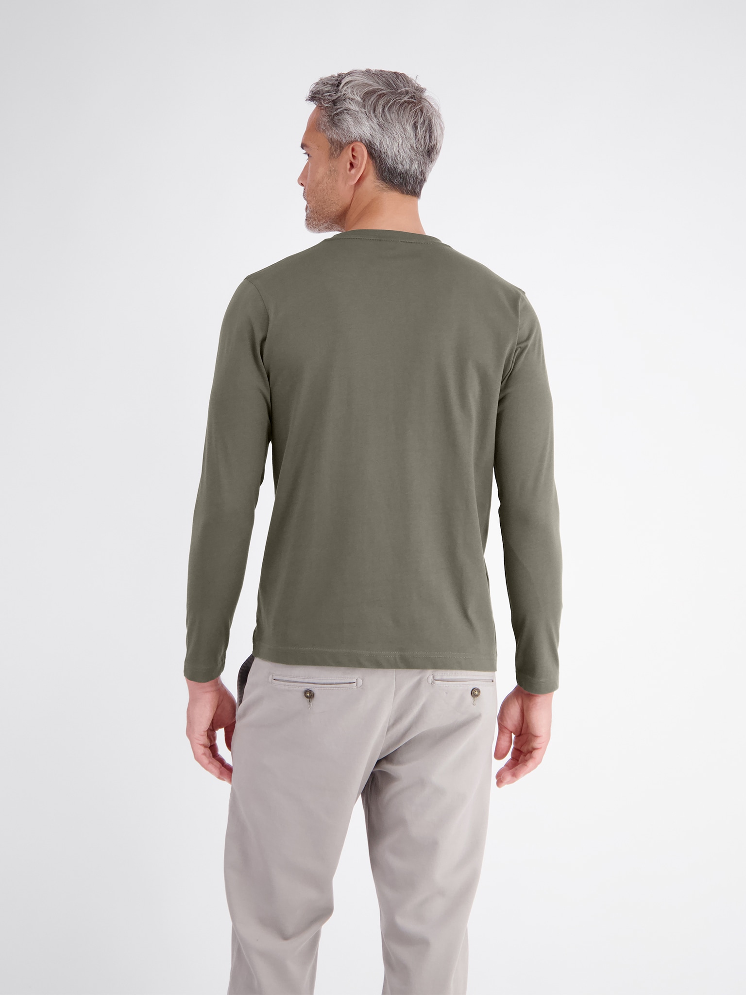 LERROS Langarmshirt Rundhals / Unifarben