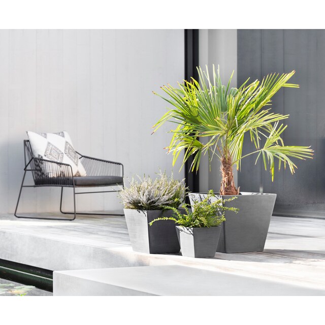 ECOPOTS Blumentopf »ROTTERDAM Grey«, BxTxH: 20x20x17,5 cm bestellen | BAUR