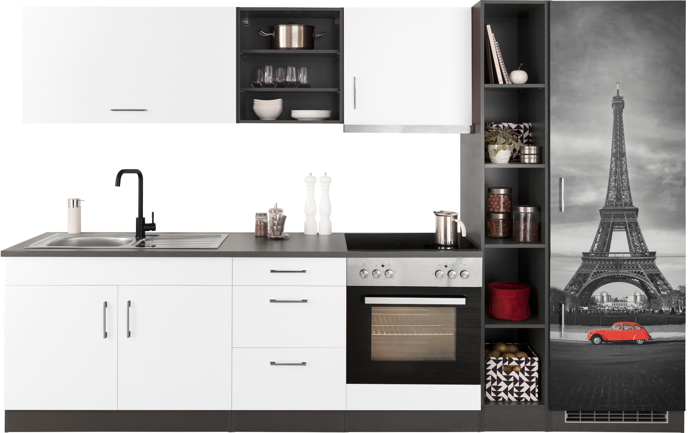 KOCHSTATION Küchenzeile "KS-Paris – Küchen mit einzigartigen Fotomotiven au günstig online kaufen