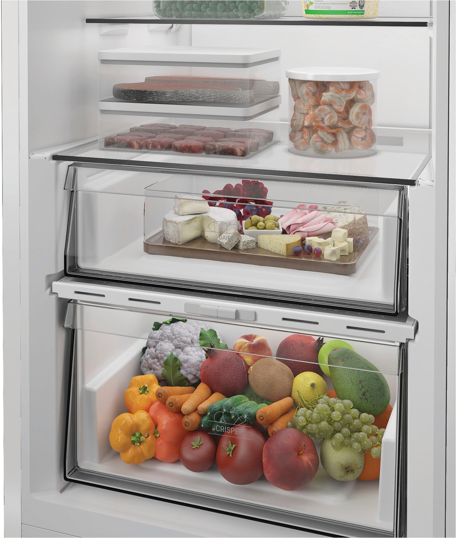 BAUKNECHT Kühlschrank KR 186GD W »KR 186GD W« 186,5 cm hoch 59,7 cm breit SmoothFit - 90°-Türöffnung für mehr Komfort