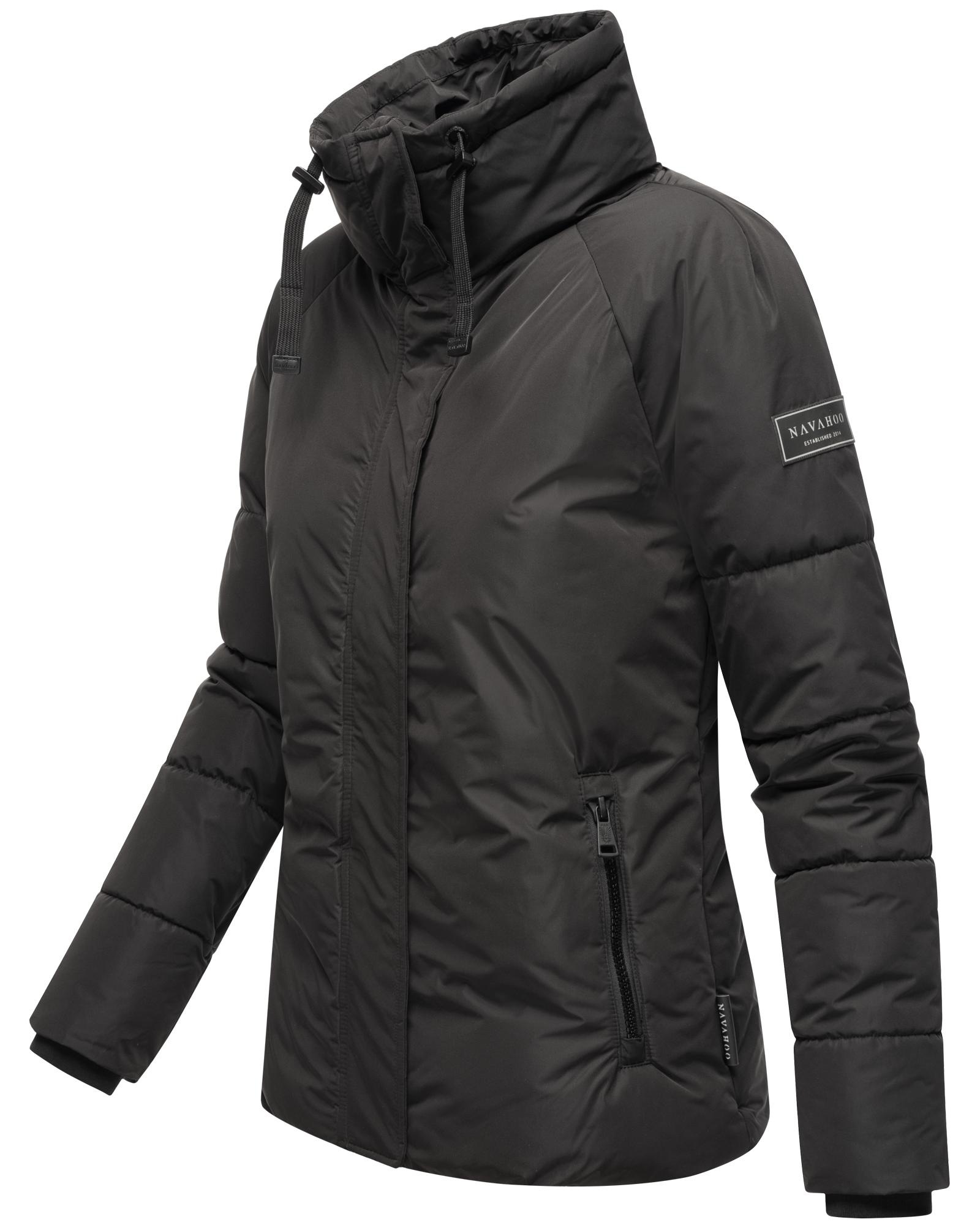 Navahoo Winterjacke »Frostii XIV«, ohne Kapuze, modische Damen Winter Steppjacke mit Kunstfellkragen