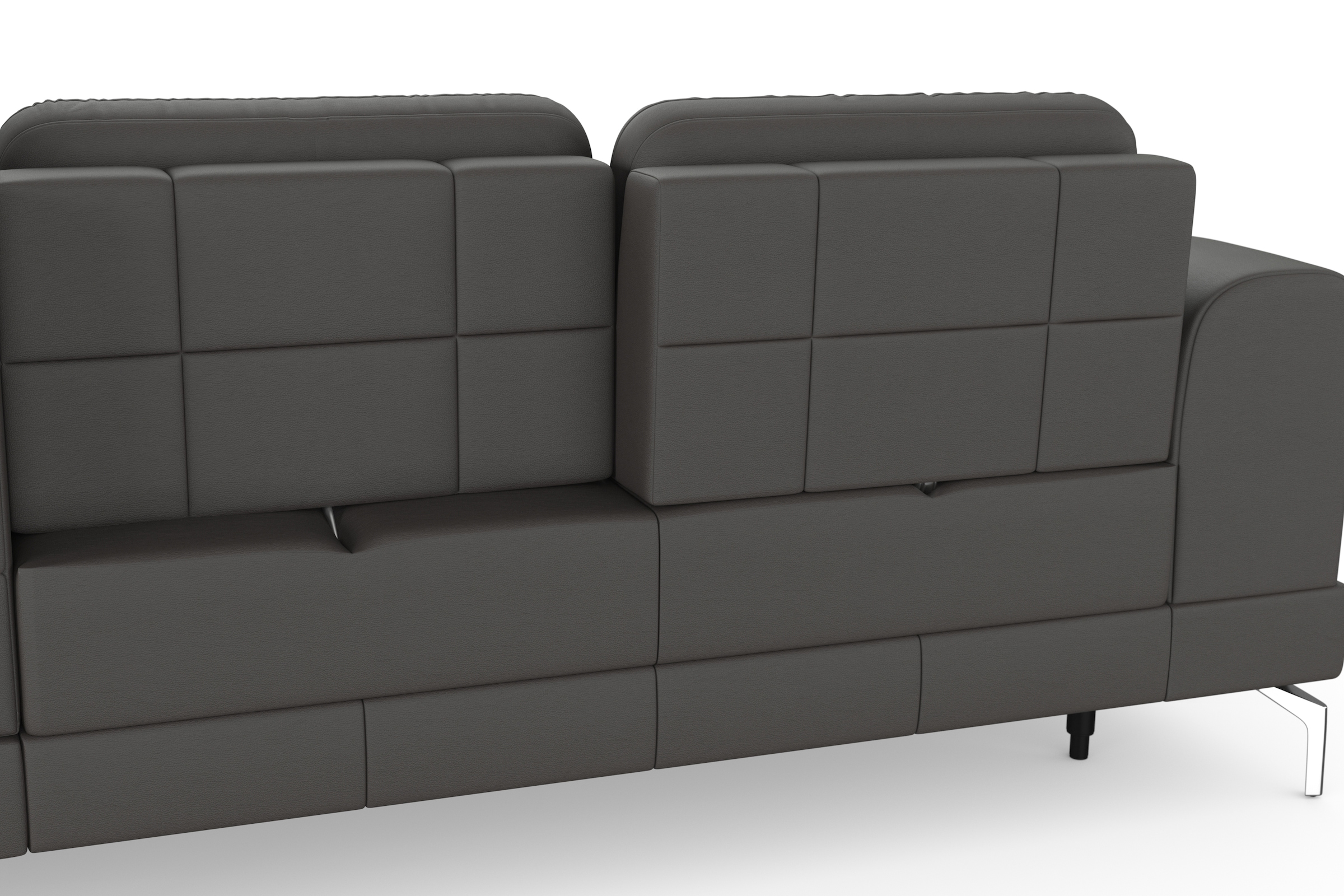sit&more Ecksofa »Bendigo L-Form«, inklusive Sitztiefenverstellung, Bodenfreiheit 15 cm, 2 Fußfarben