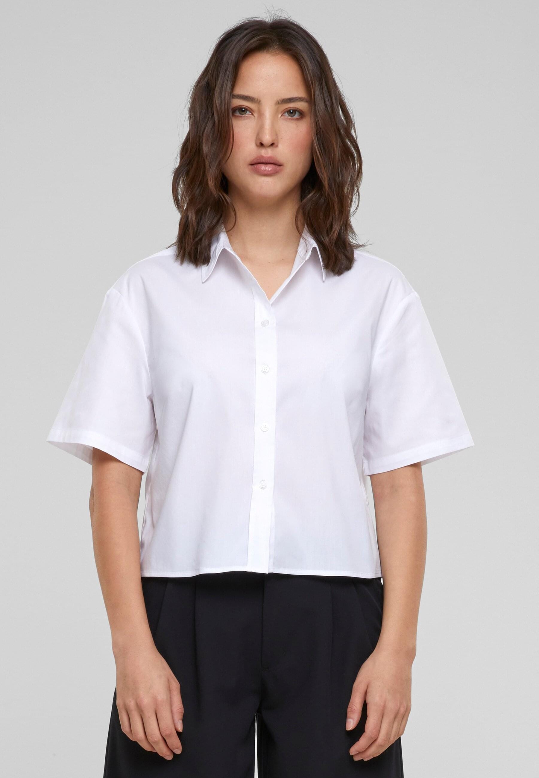 URBAN CLASSICS Langarmhemd »Urban Classics Damen Ladies Oversized Shirt«