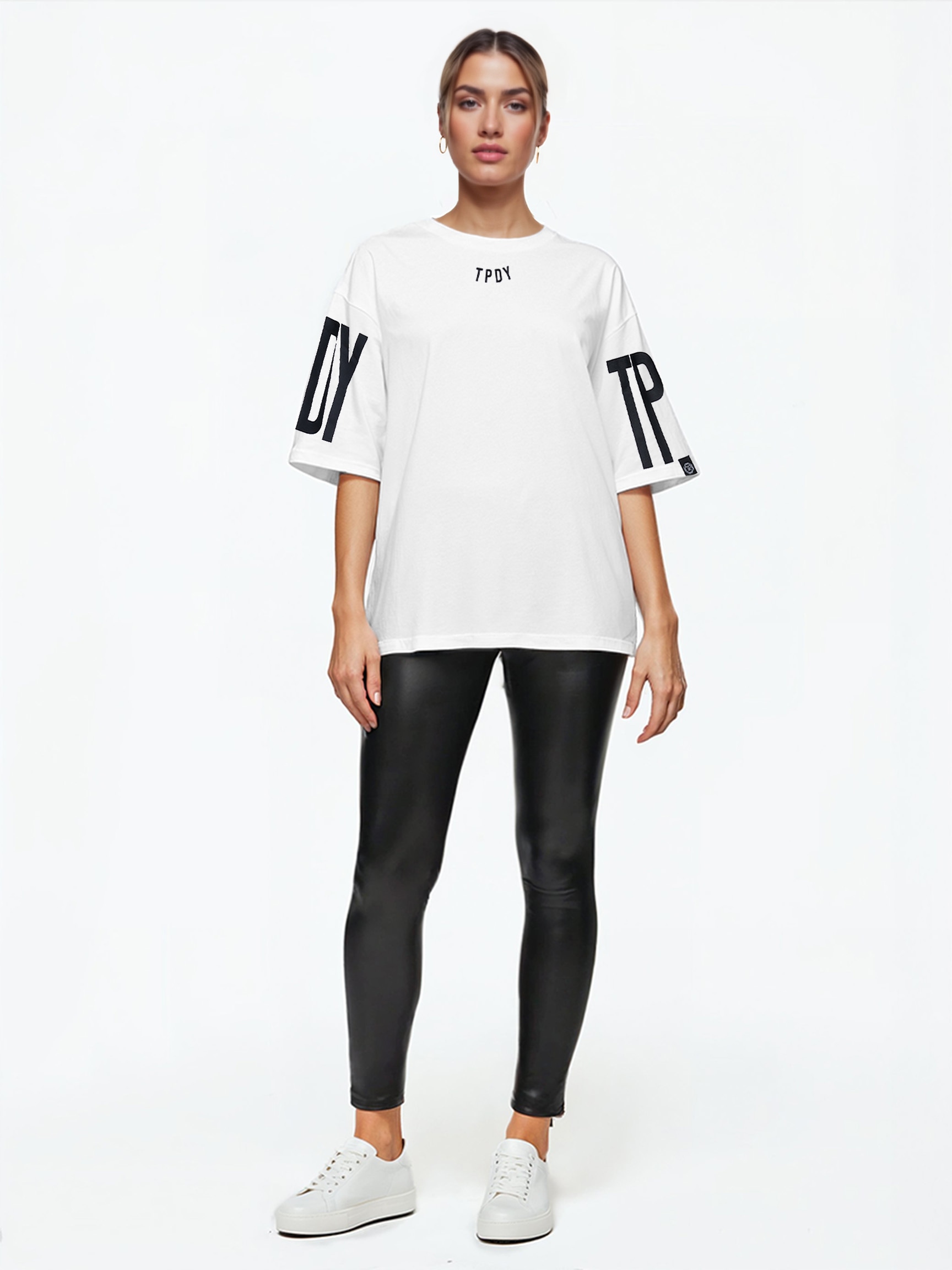 trueprodigy Oversize-Shirt »Viktor F Logo Print Oversized Rundhals«