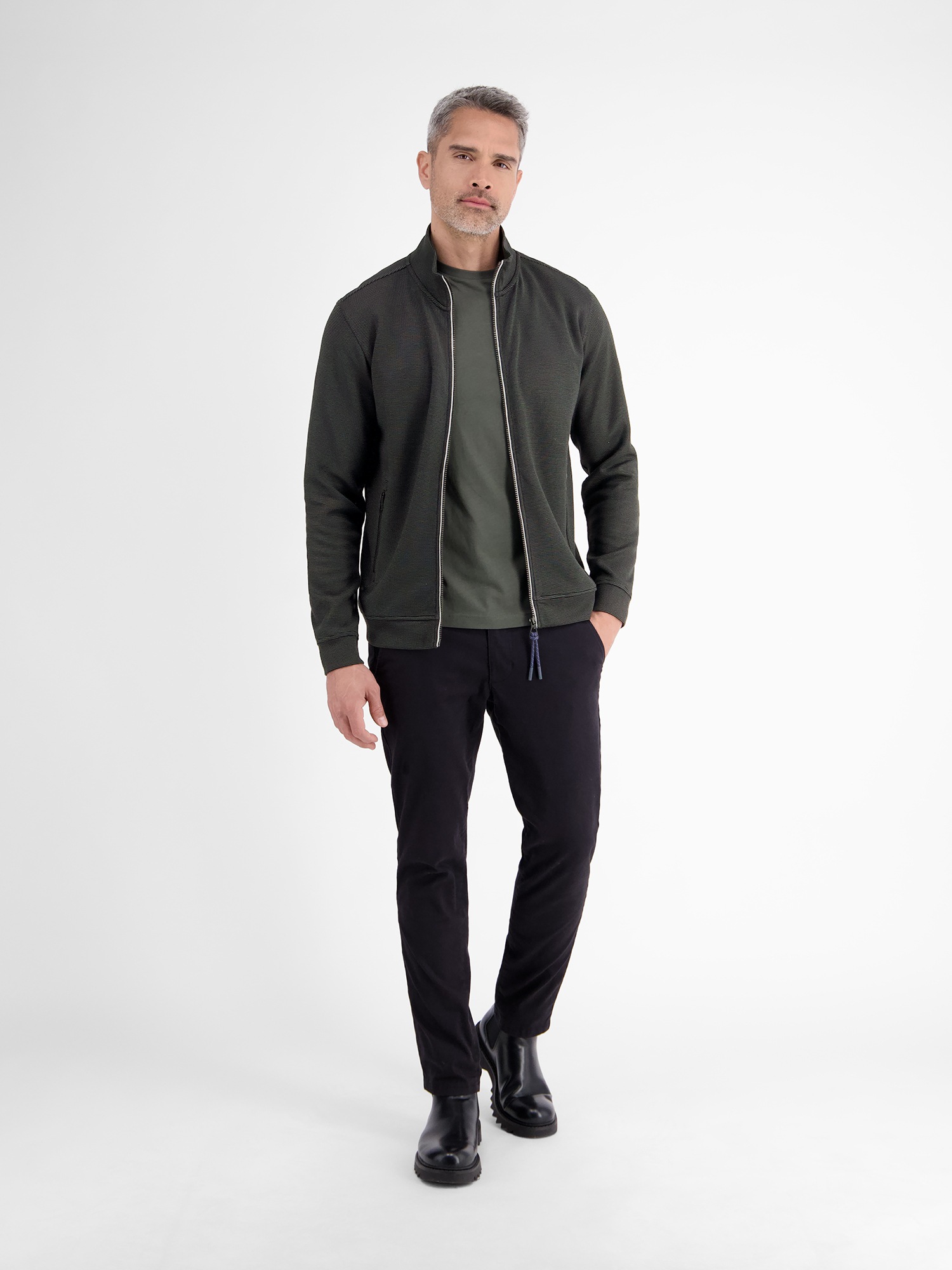 LERROS Sweatjacke »LERROS Sweatjacke in weicher Strukturqualität«