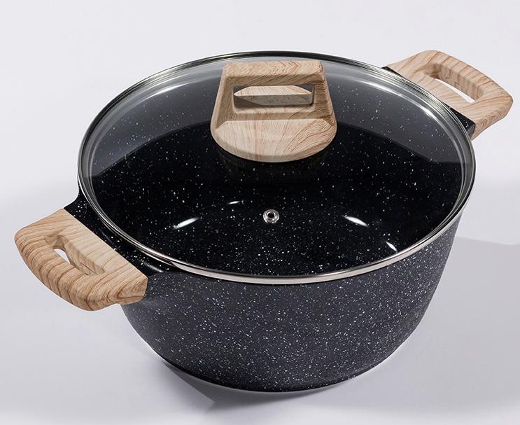 Thumbnail - KING Topf-Set "Essential" Set, 1x Kochtopf Ø 20 cm, 1x Kochtopf Ø 24 cm, 1x Stielkasserolle Ø 18 cm, 6 Stk. tlg. Alumini...