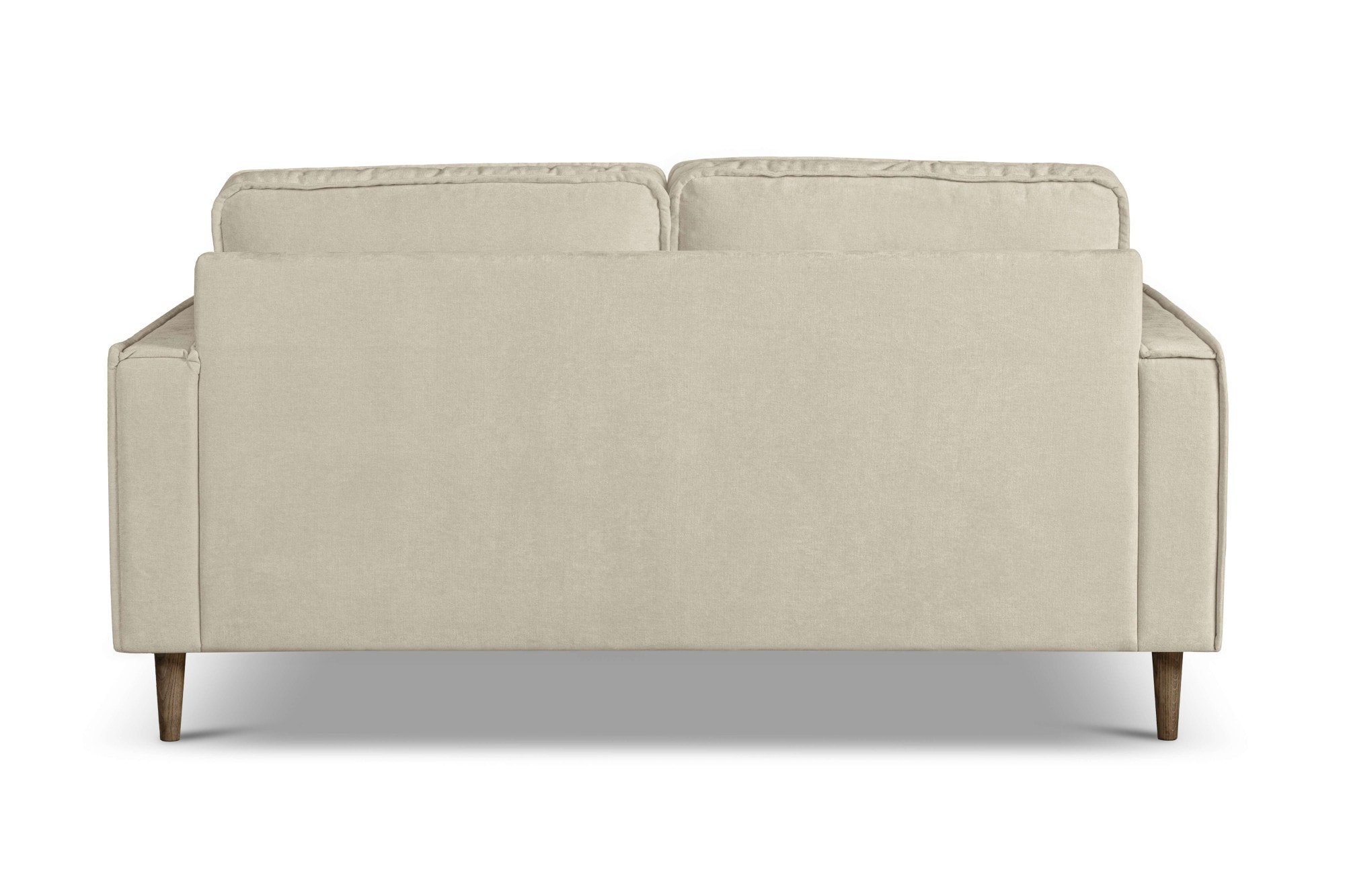 Home affaire 2-Sitzer »Pinto Skandi, 166 cm, Chenille, Struktur« mit Keder, Massivholzfüße Eiche geräuchert, Wellenunterfederung