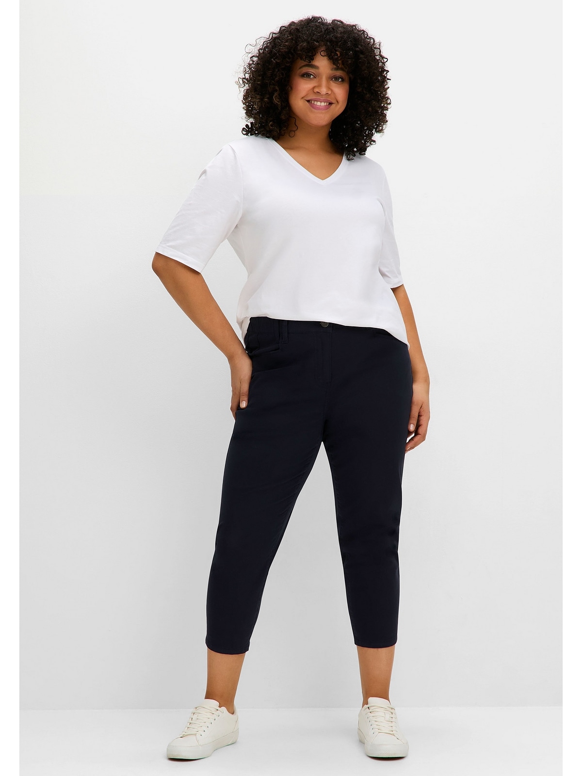 Sheego 7/8-Hose "Große Größen", mit Gummibund günstig online kaufen
